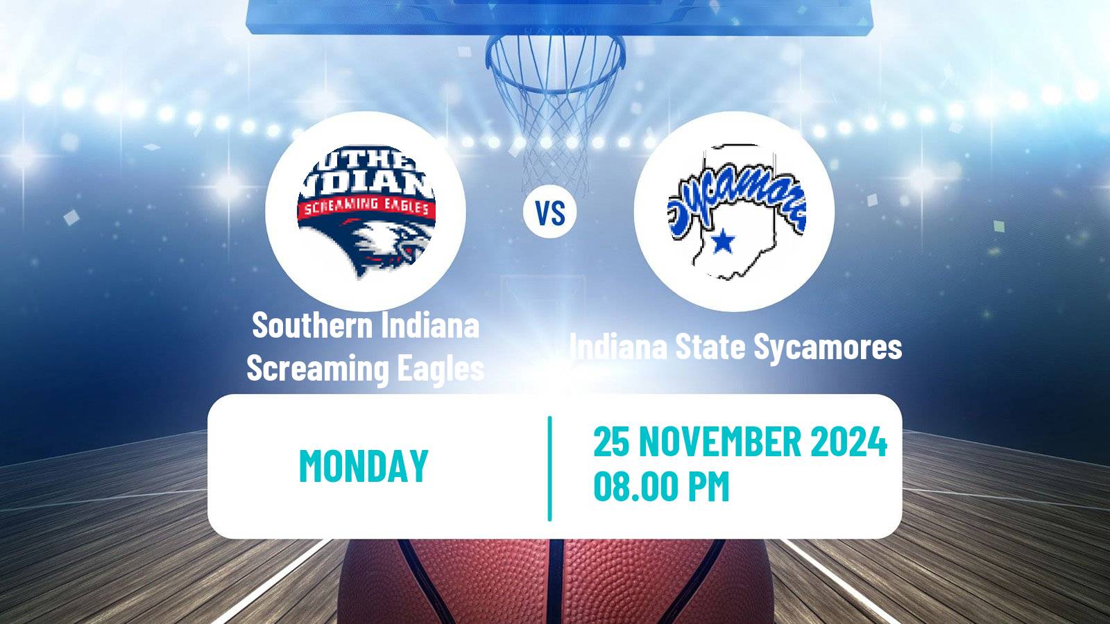 Basketball NCAA College Basketball Southern Indiana Screaming Eagles - Indiana State Sycamores