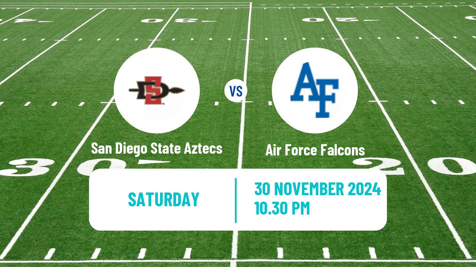 American football NCAA College Football San Diego State Aztecs - Air Force Falcons