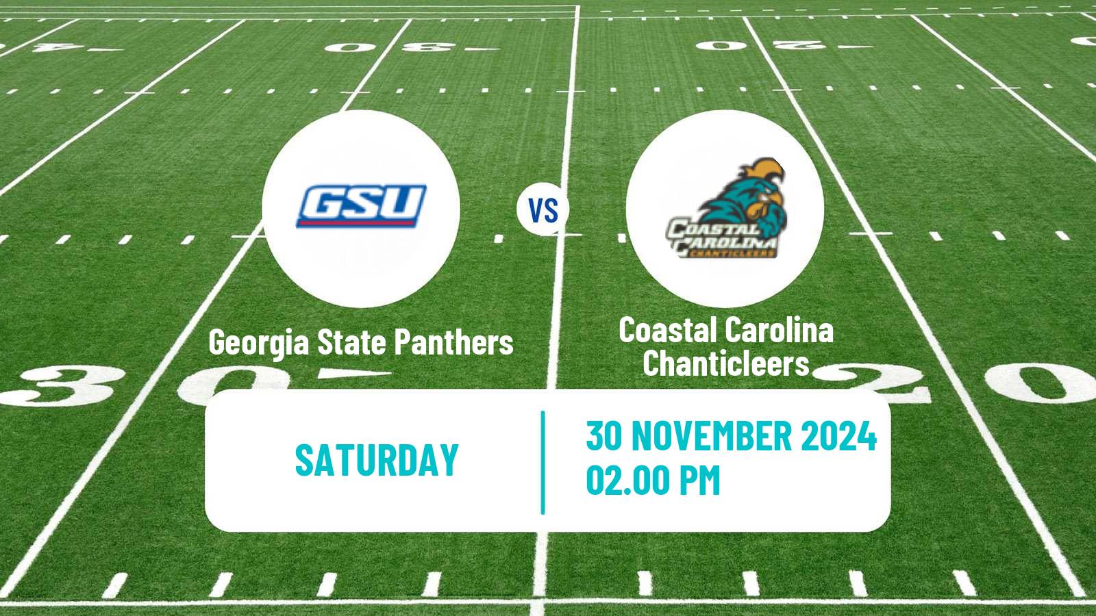 American football NCAA College Football Georgia State Panthers - Coastal Carolina Chanticleers