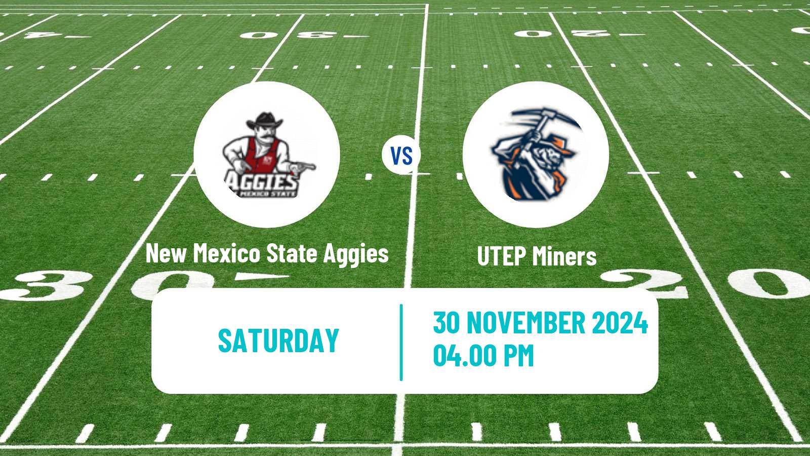 American football NCAA College Football New Mexico State Aggies - UTEP Miners