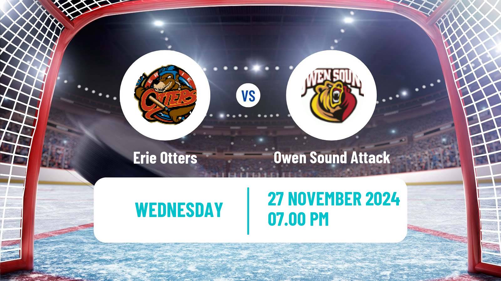 Hockey OHL Erie Otters - Owen Sound Attack