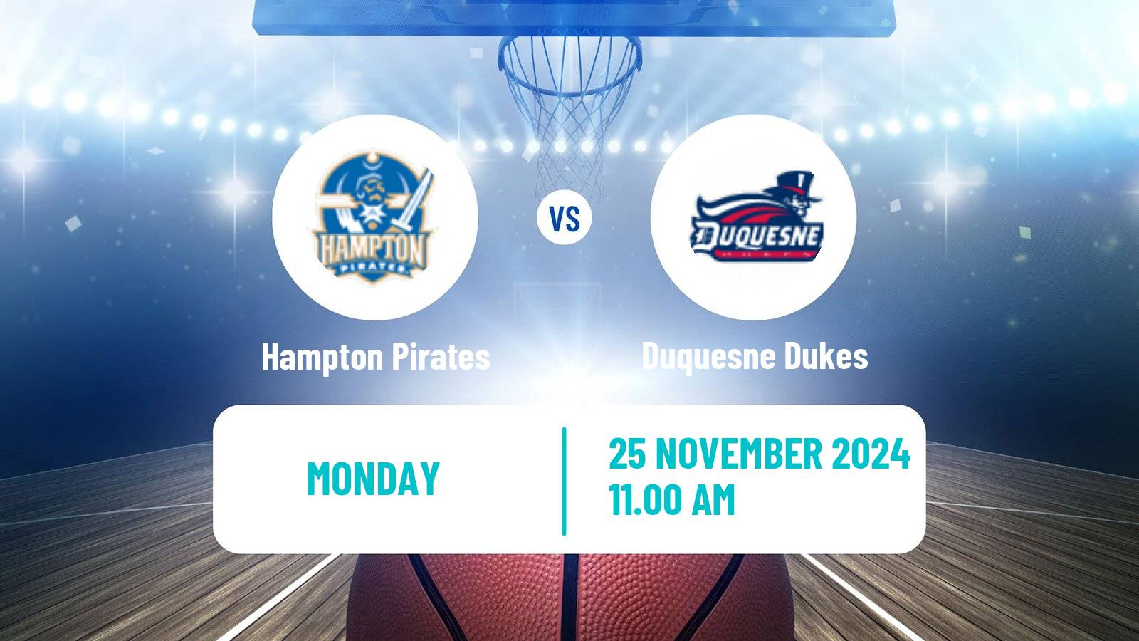 Basketball NCAA College Basketball Hampton Pirates - Duquesne Dukes