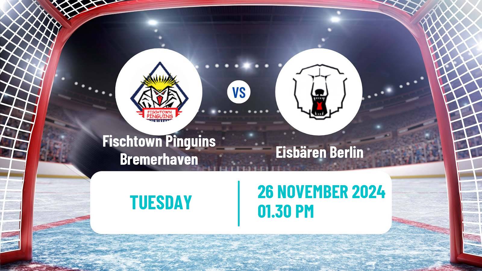 Hockey German Ice Hockey League Fischtown Pinguins Bremerhaven - Eisbären Berlin