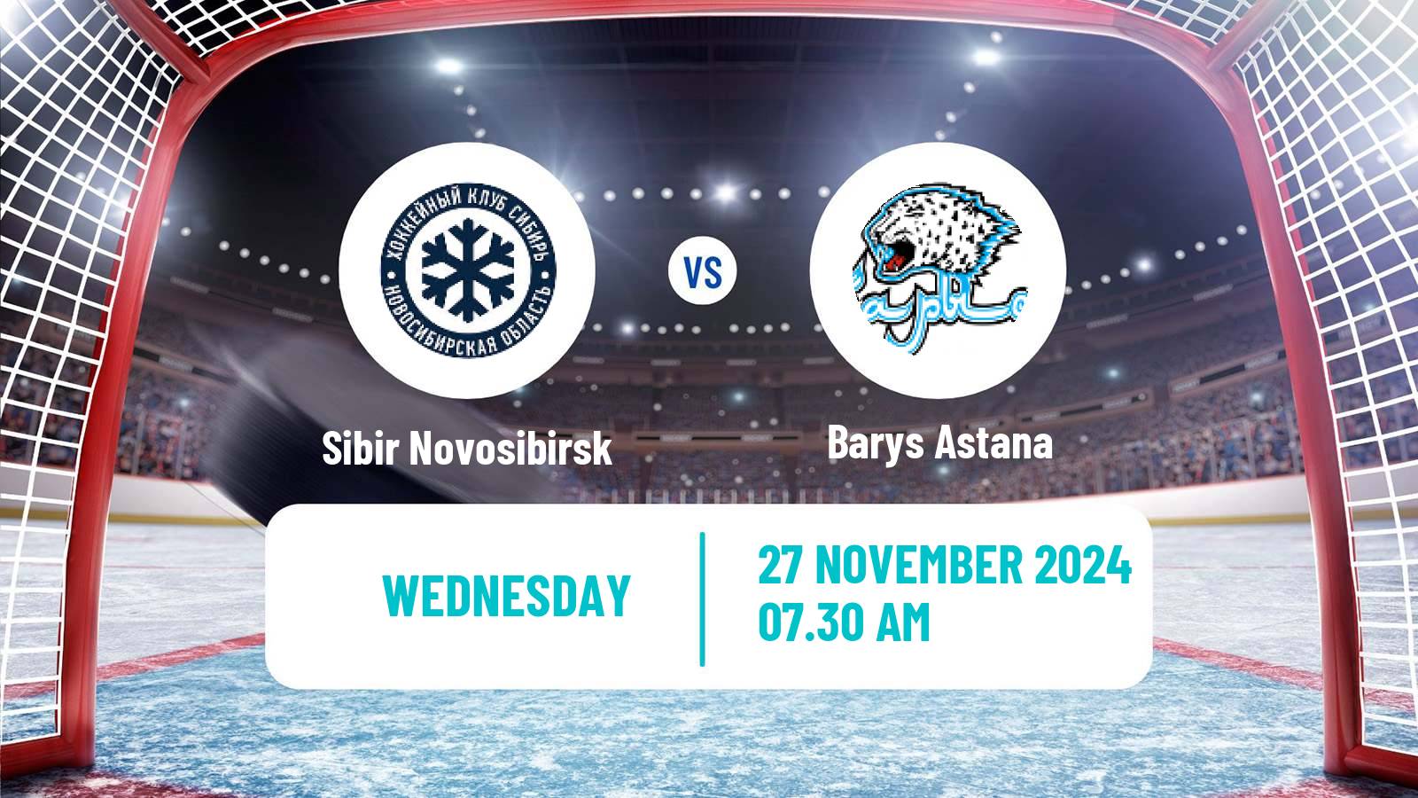 Hockey KHL Sibir Novosibirsk - Barys Astana