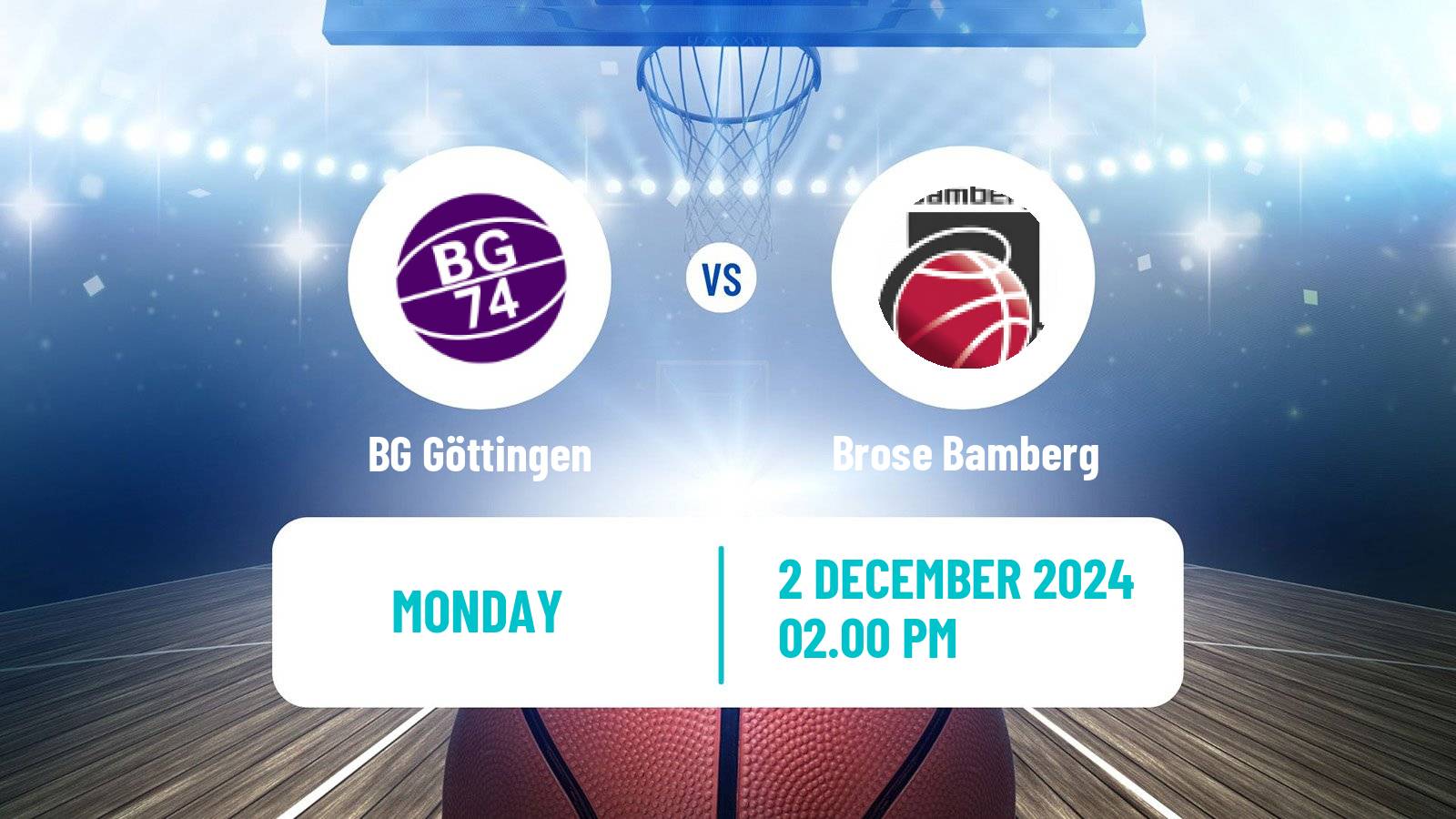 Basketball German BBL BG Göttingen - Brose Bamberg