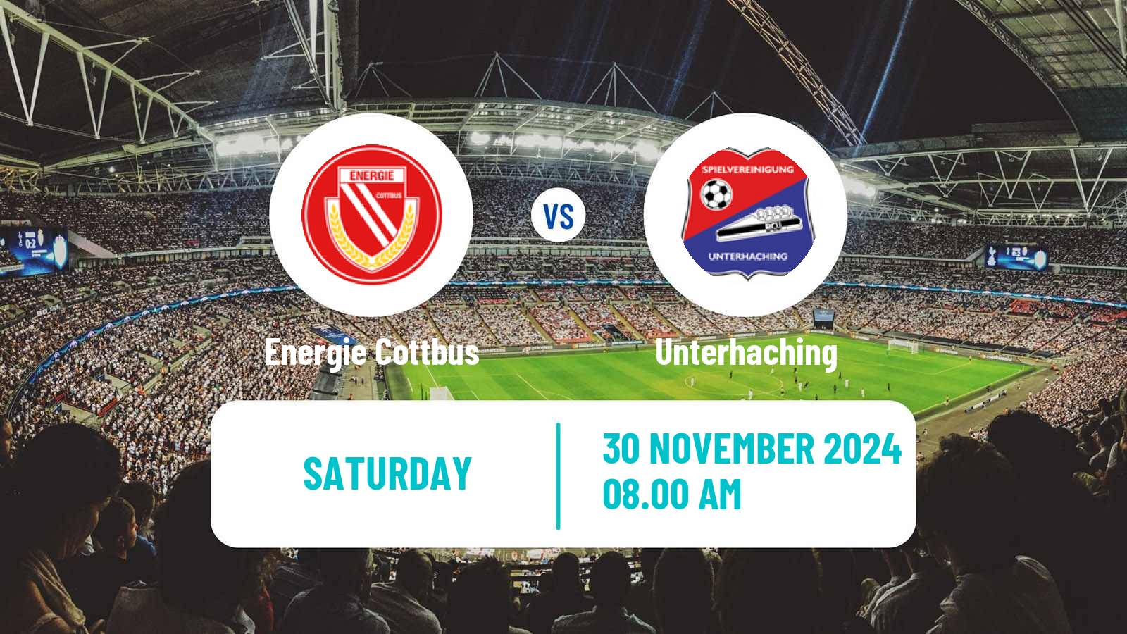 Soccer German 3 Bundesliga Energie Cottbus - Unterhaching