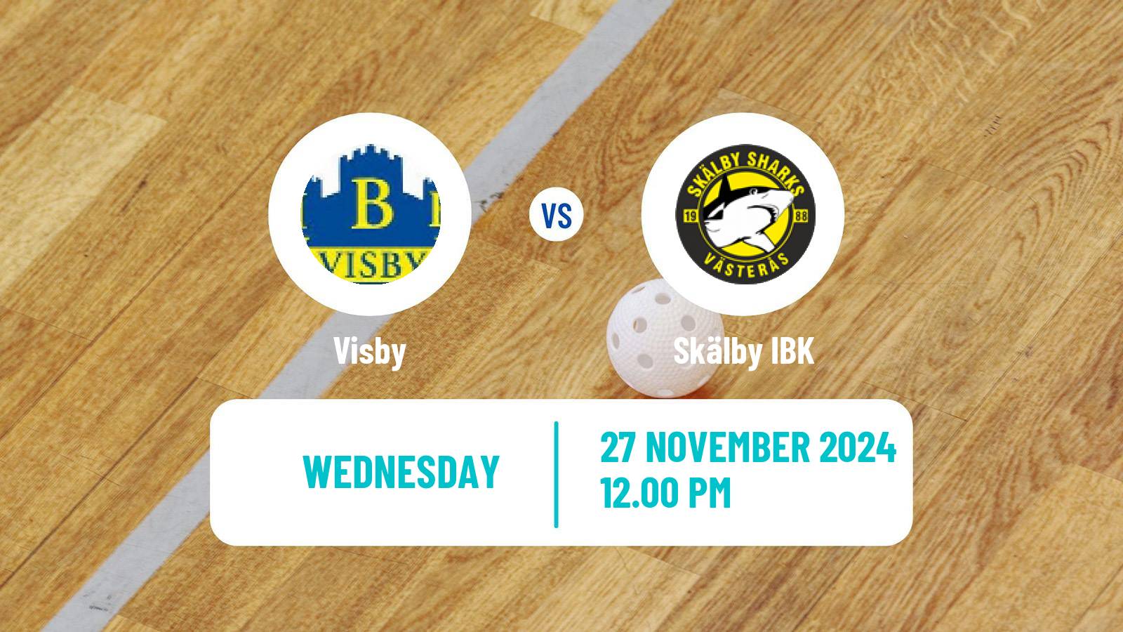 Floorball Swedish Allsvenskan Floorball Visby - Skälby