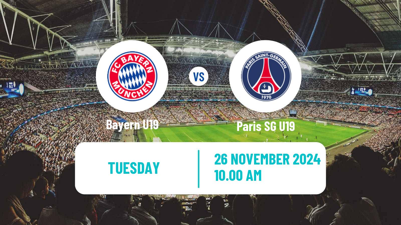 Soccer UEFA Youth League Bayern U19 - Paris SG U19