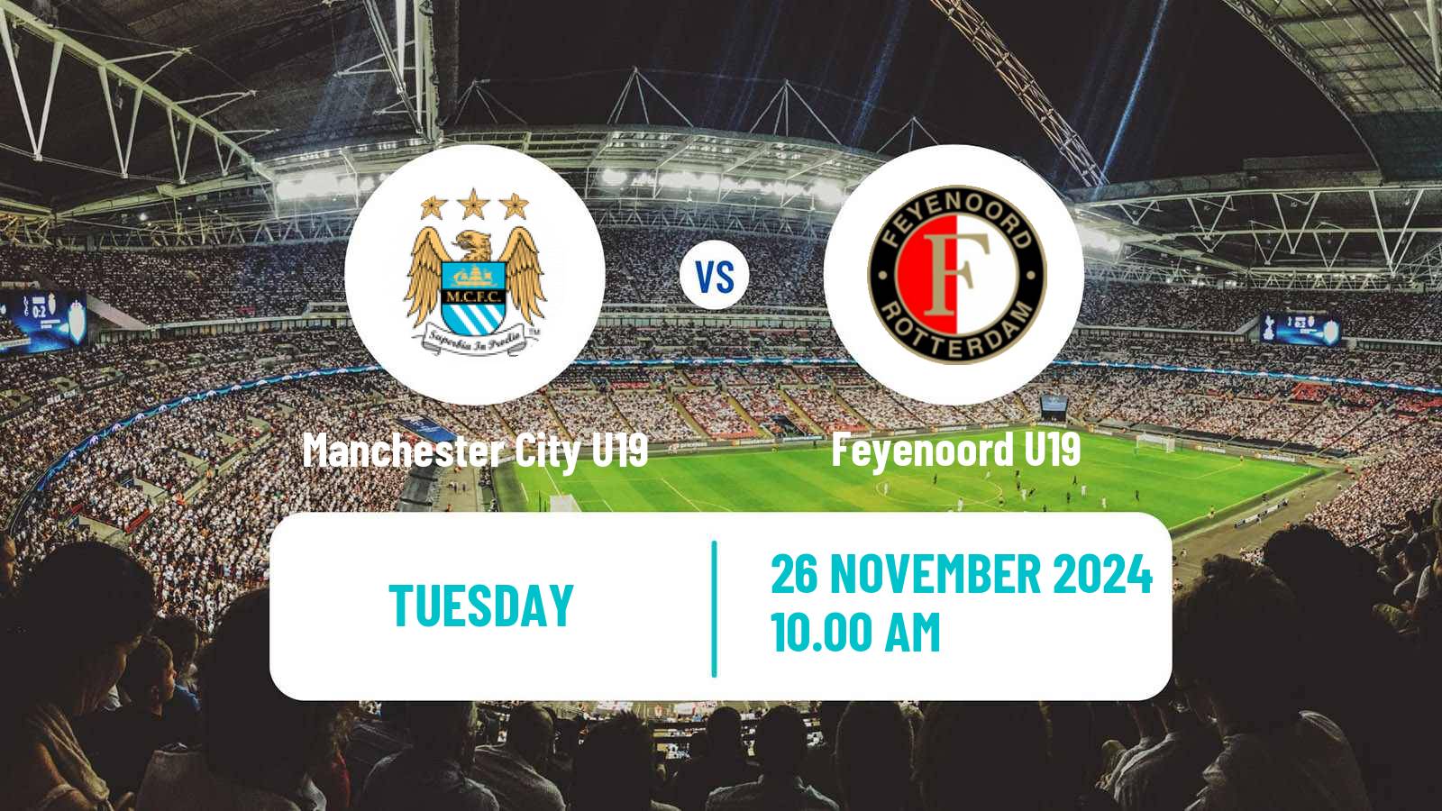 Soccer UEFA Youth League Manchester City U19 - Feyenoord U19