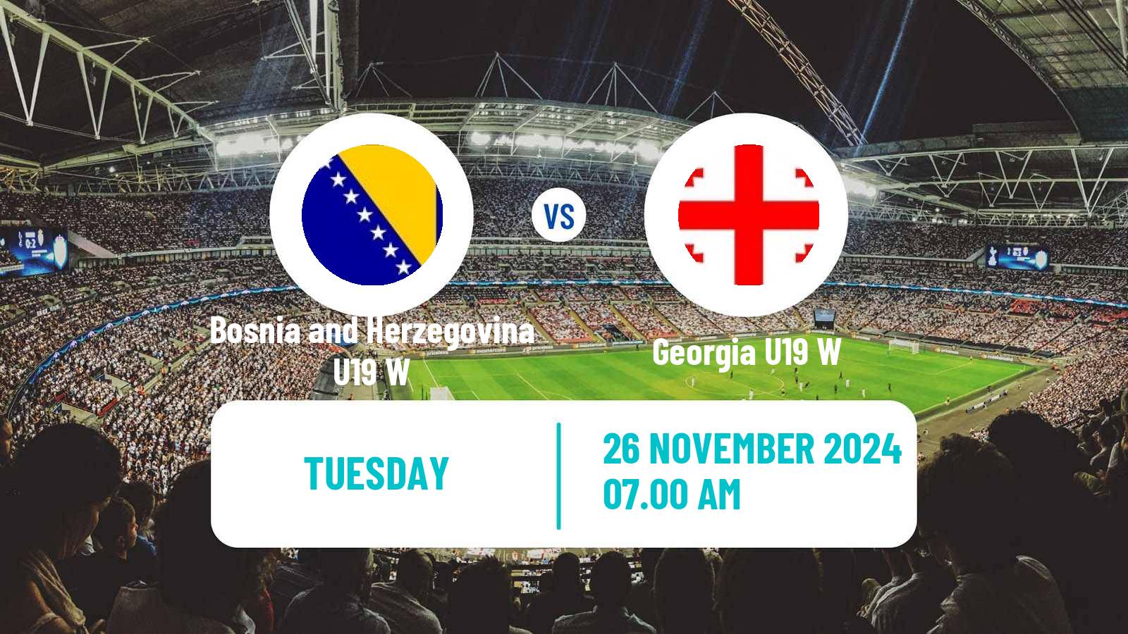 Soccer UEFA Euro U19 Women Bosnia and Herzegovina U19 W - Georgia U19 W