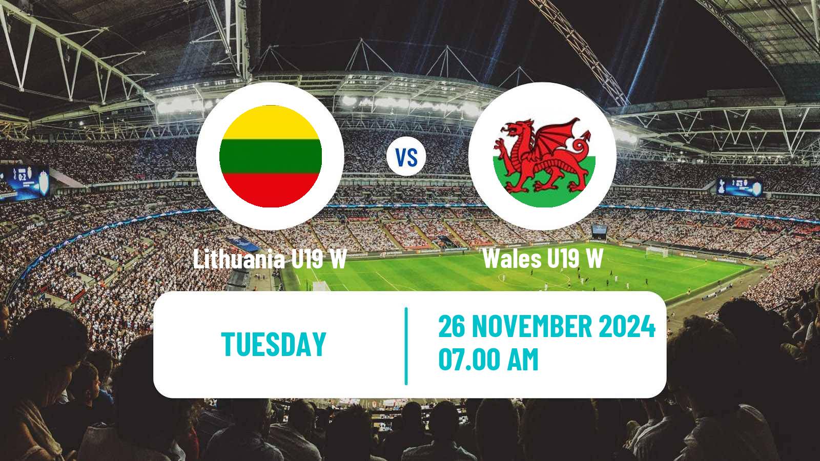 Soccer UEFA Euro U19 Women Lithuania U19 W - Wales U19 W