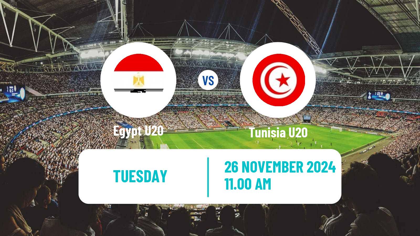 Soccer Friendly Egypt U20 - Tunisia U20