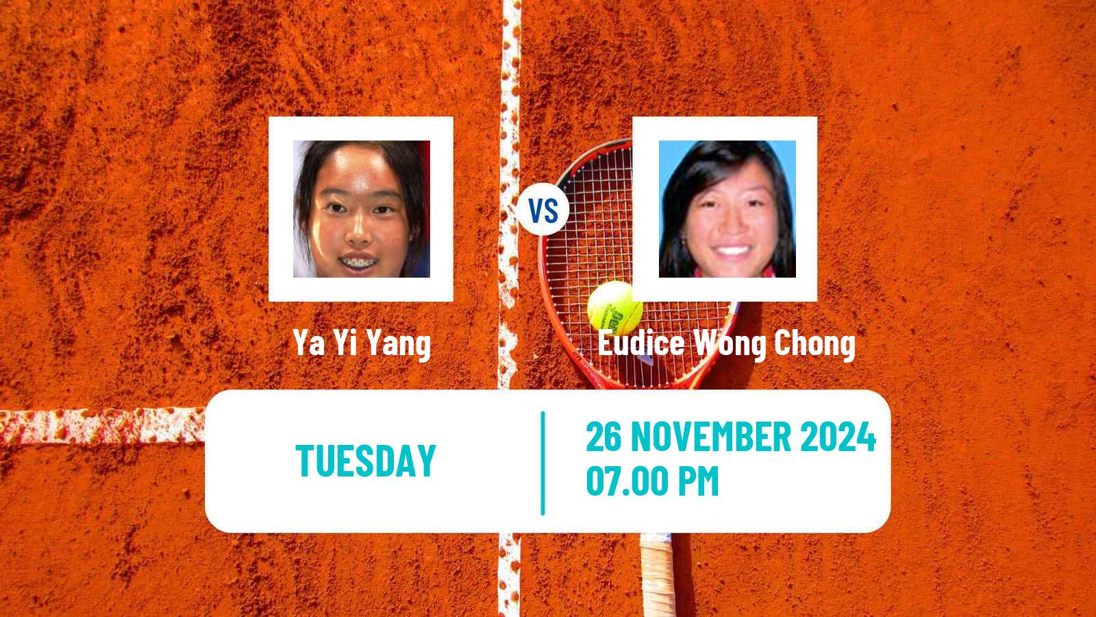 Tennis ITF W75 Carrara Women Ya Yi Yang - Eudice Wong Chong