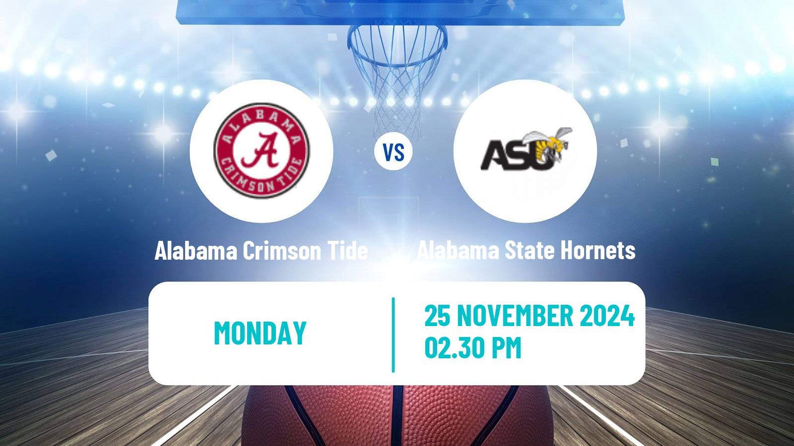 Basketball NCAA College Basketball Women Alabama Crimson Tide - Alabama State Hornets