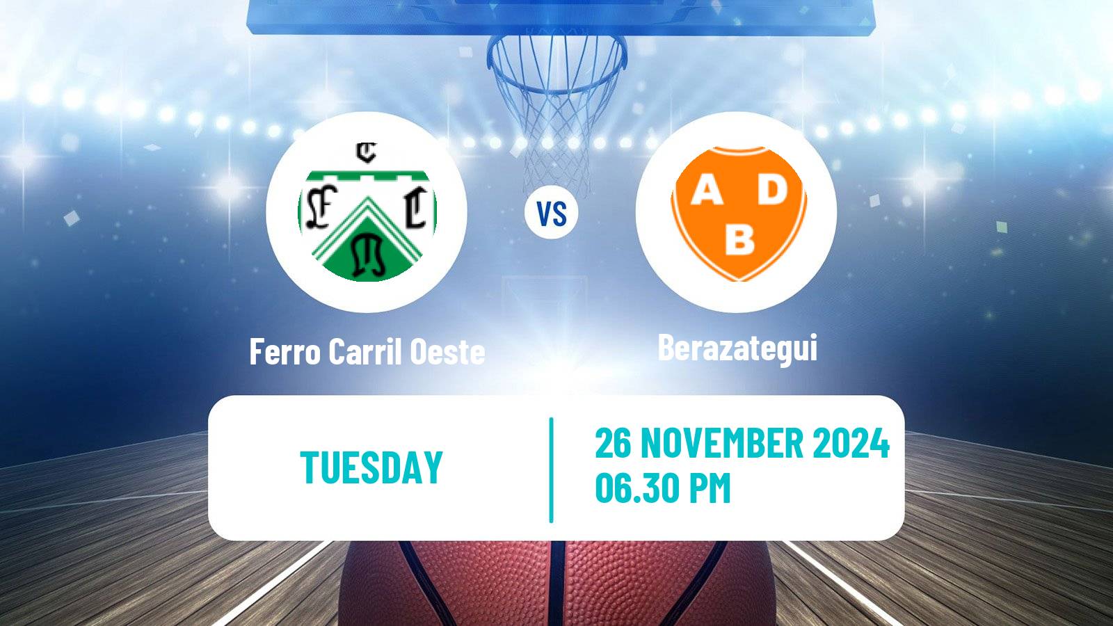 Basketball Argentinian Liga Femenina Basketball Ferro Carril Oeste - Berazategui