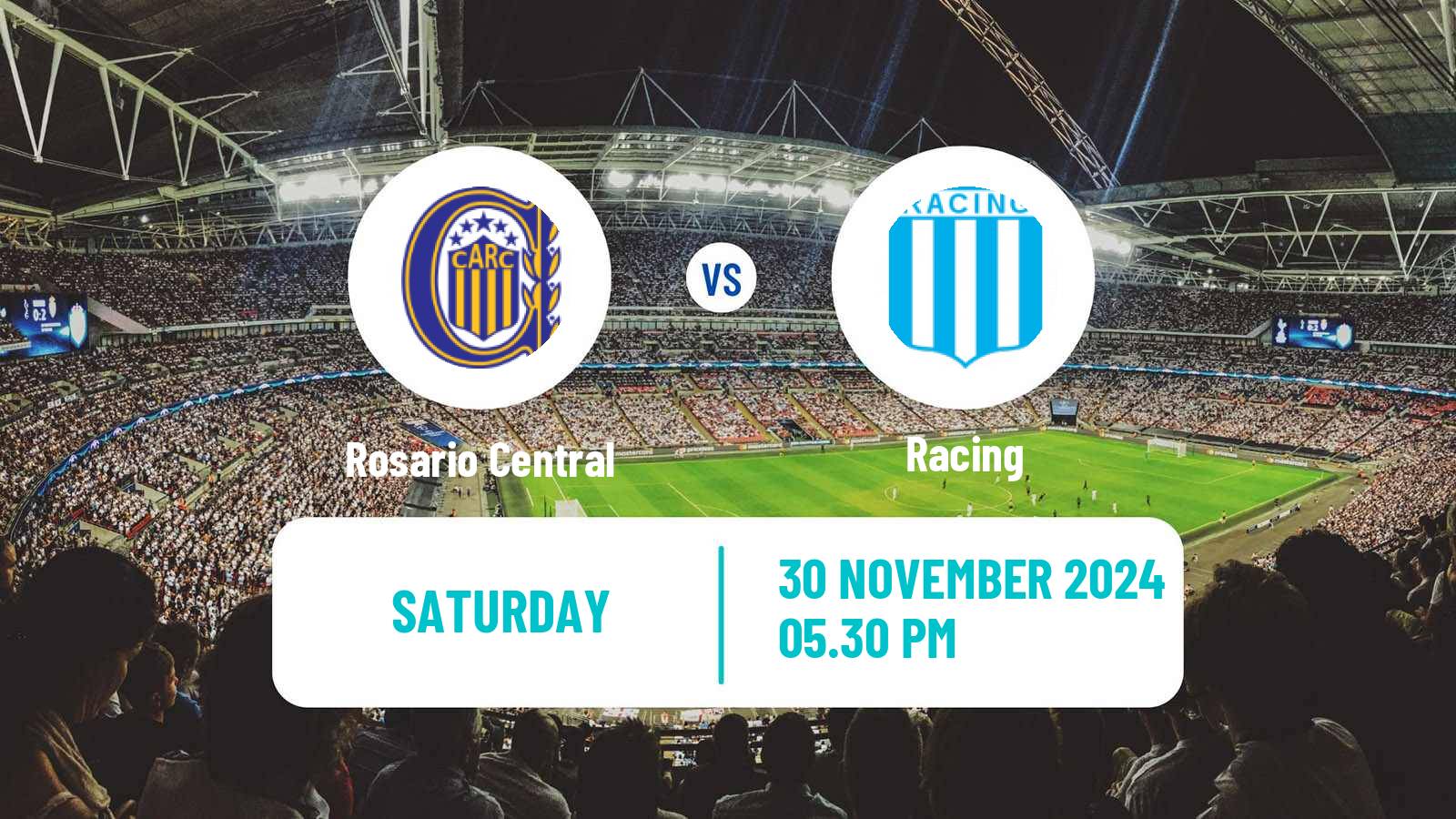 Soccer Argentinian Liga Profesional Rosario Central - Racing