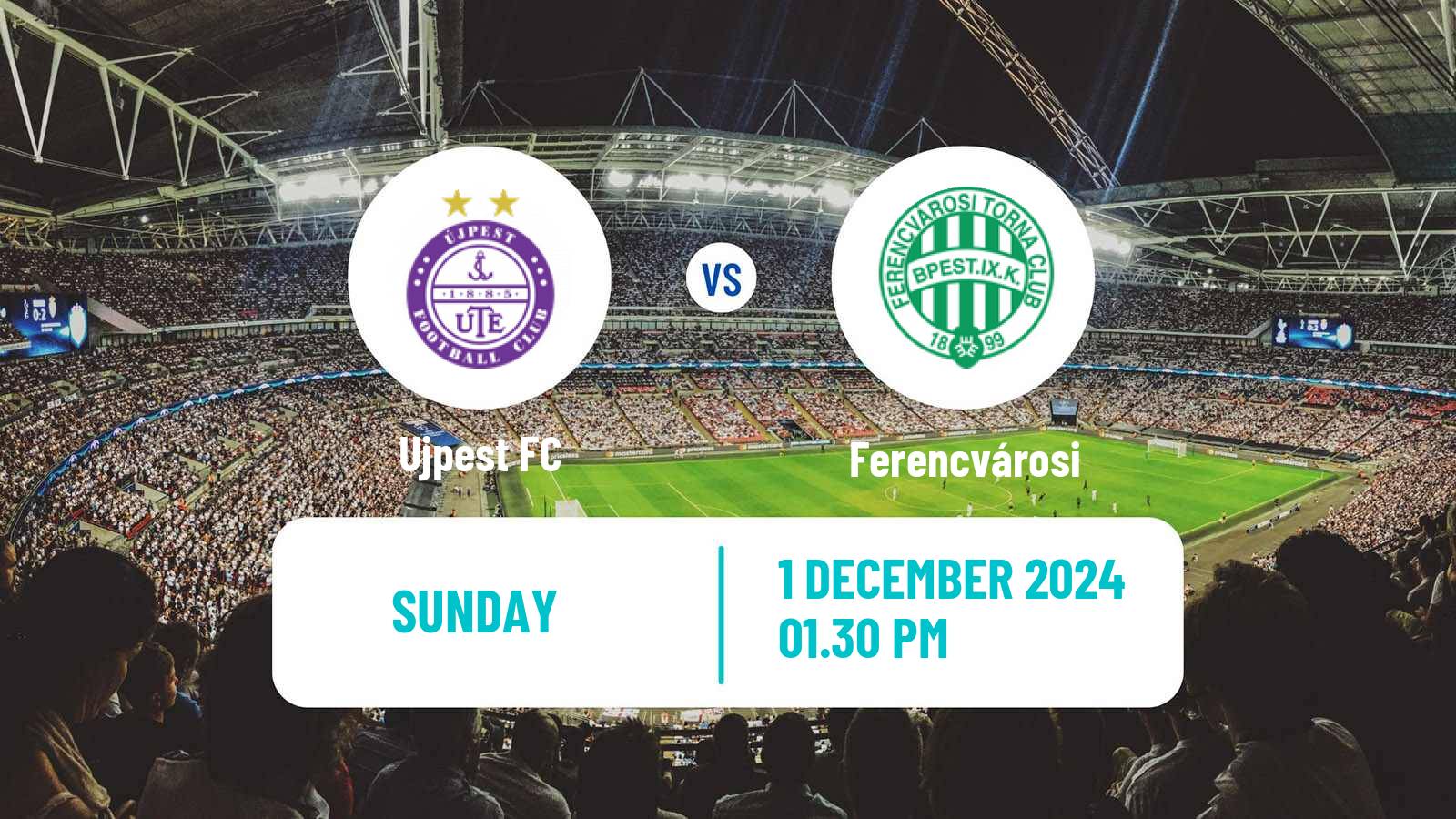 Soccer Hungarian NB I Ujpest - Ferencvárosi