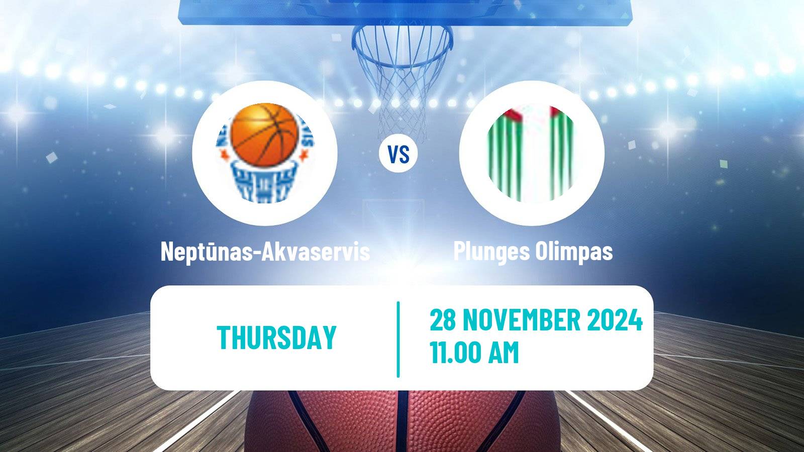 Basketball Lietuvos NKL Neptūnas-Akvaservis - Plunges Olimpas