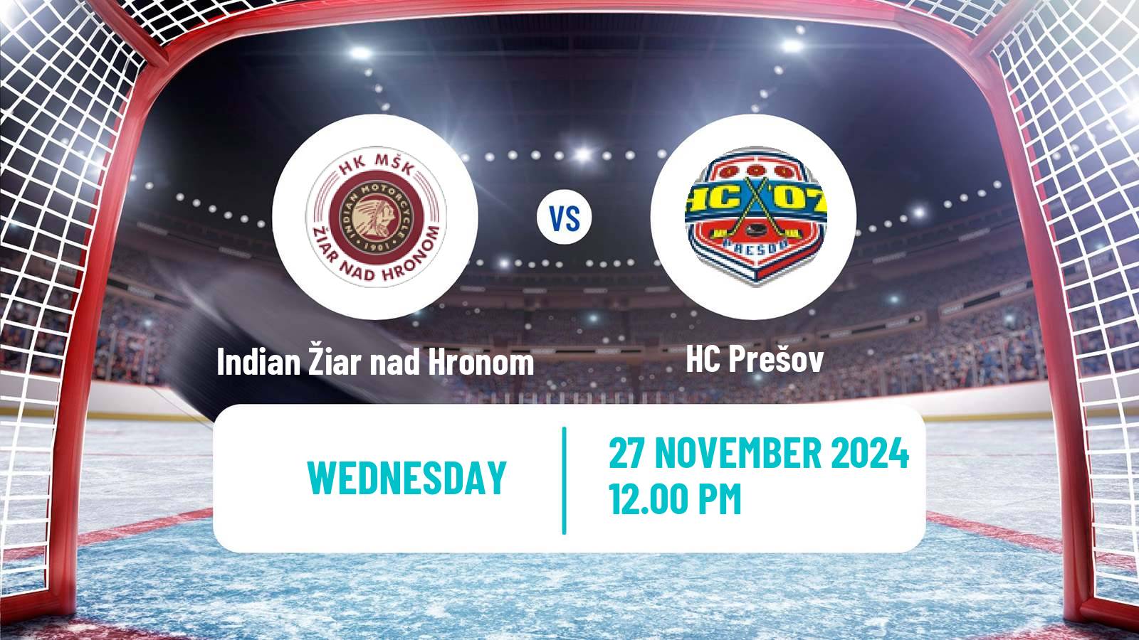 Hockey Slovak 1 Liga Hockey Indian Žiar nad Hronom - Prešov