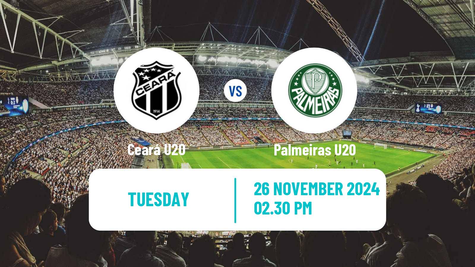 Soccer Copa do Brasil U20 Ceará U20 - Palmeiras U20