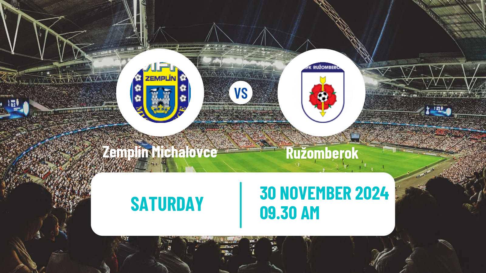 Soccer Slovak Superliga Zemplín Michalovce - Ružomberok