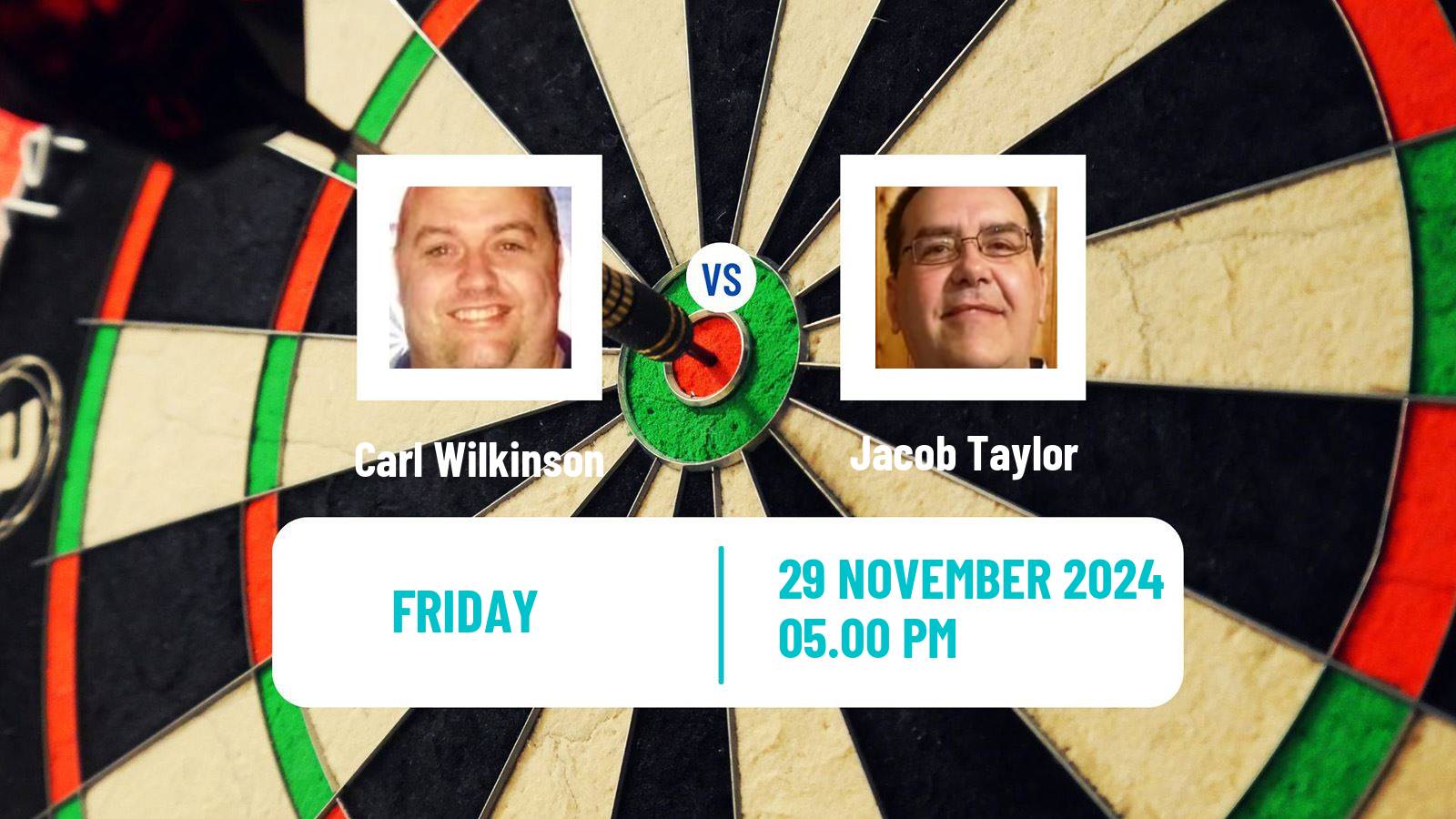 Darts Wdf World Championship Carl Wilkinson - Jacob Taylor