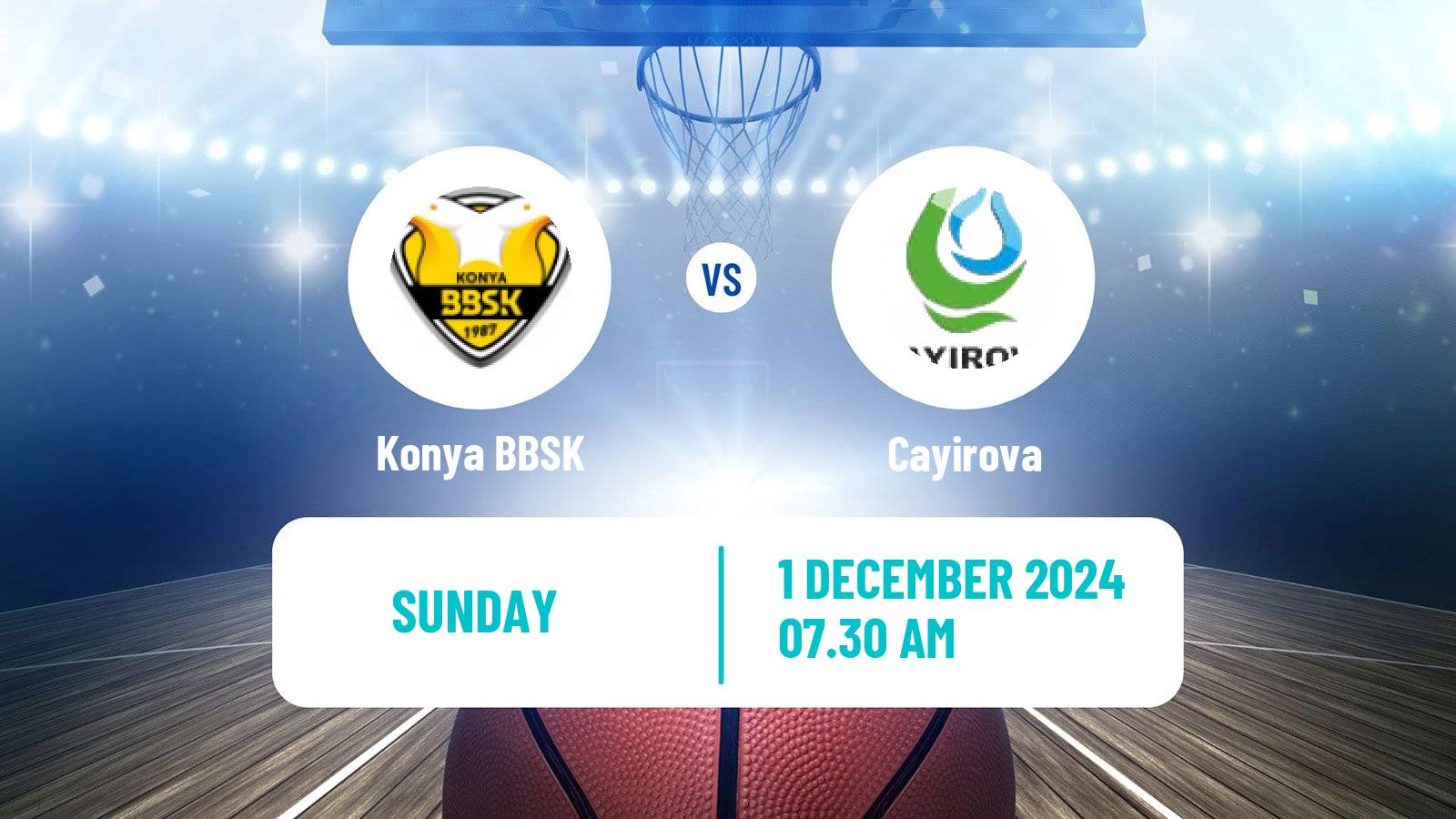 Basketball Turkish TBL Konya BBSK - Cayirova