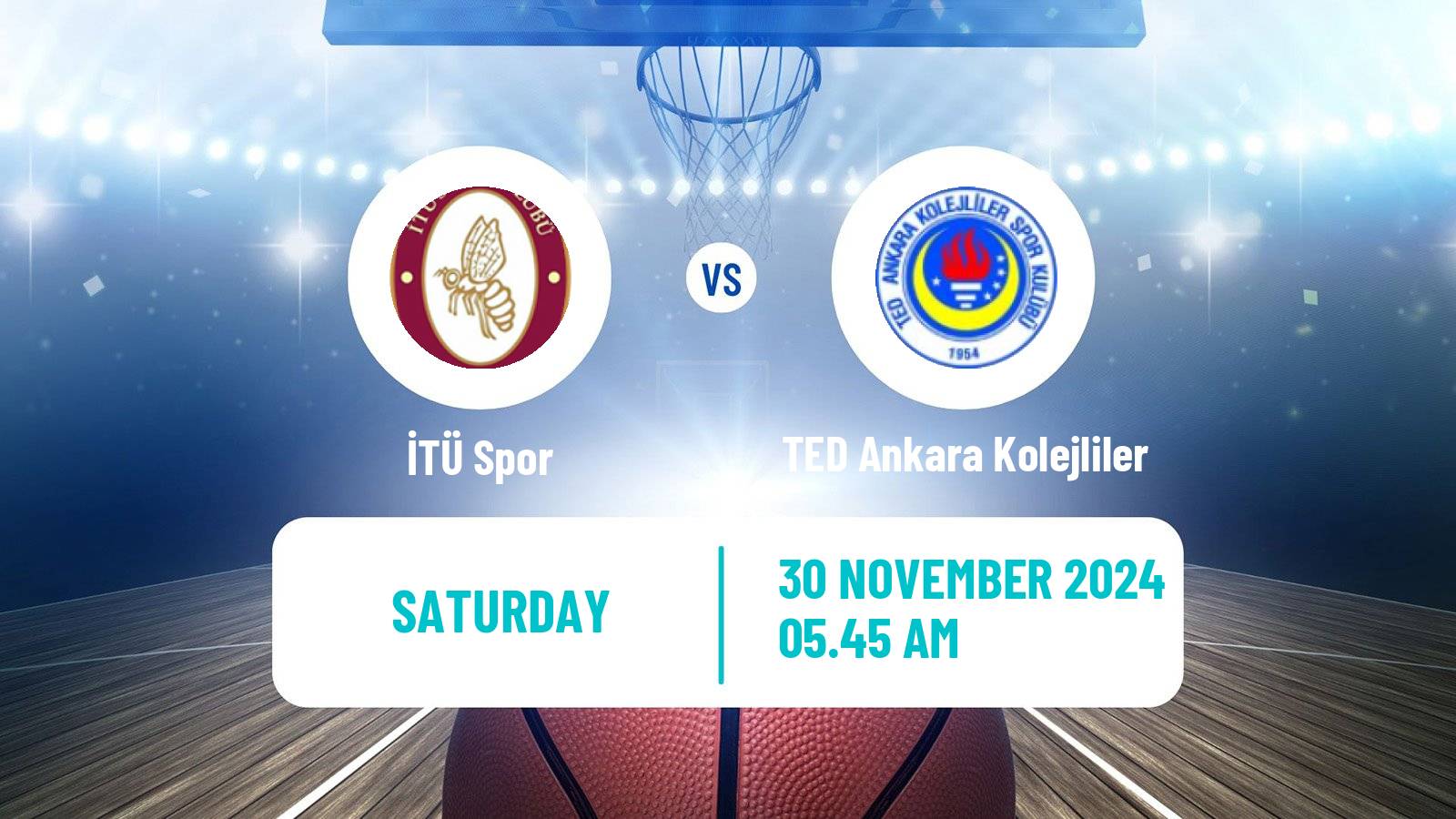 Basketball Turkish TBL İTÜ - TED Ankara Kolejliler