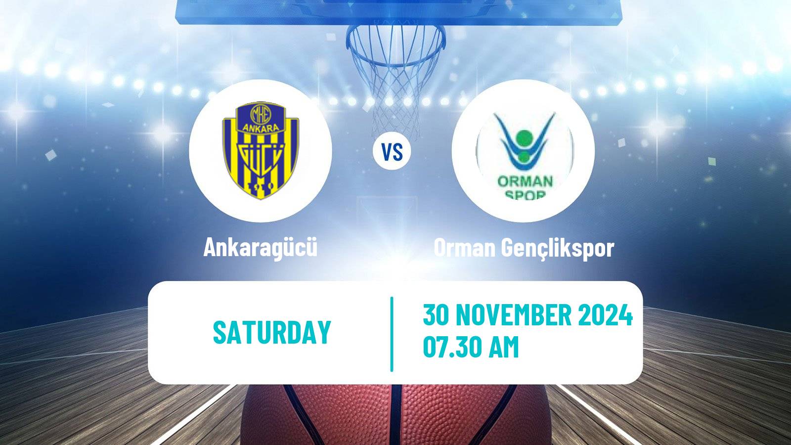 Basketball Turkish TBL Ankaragücü - Orman Gençlikspor