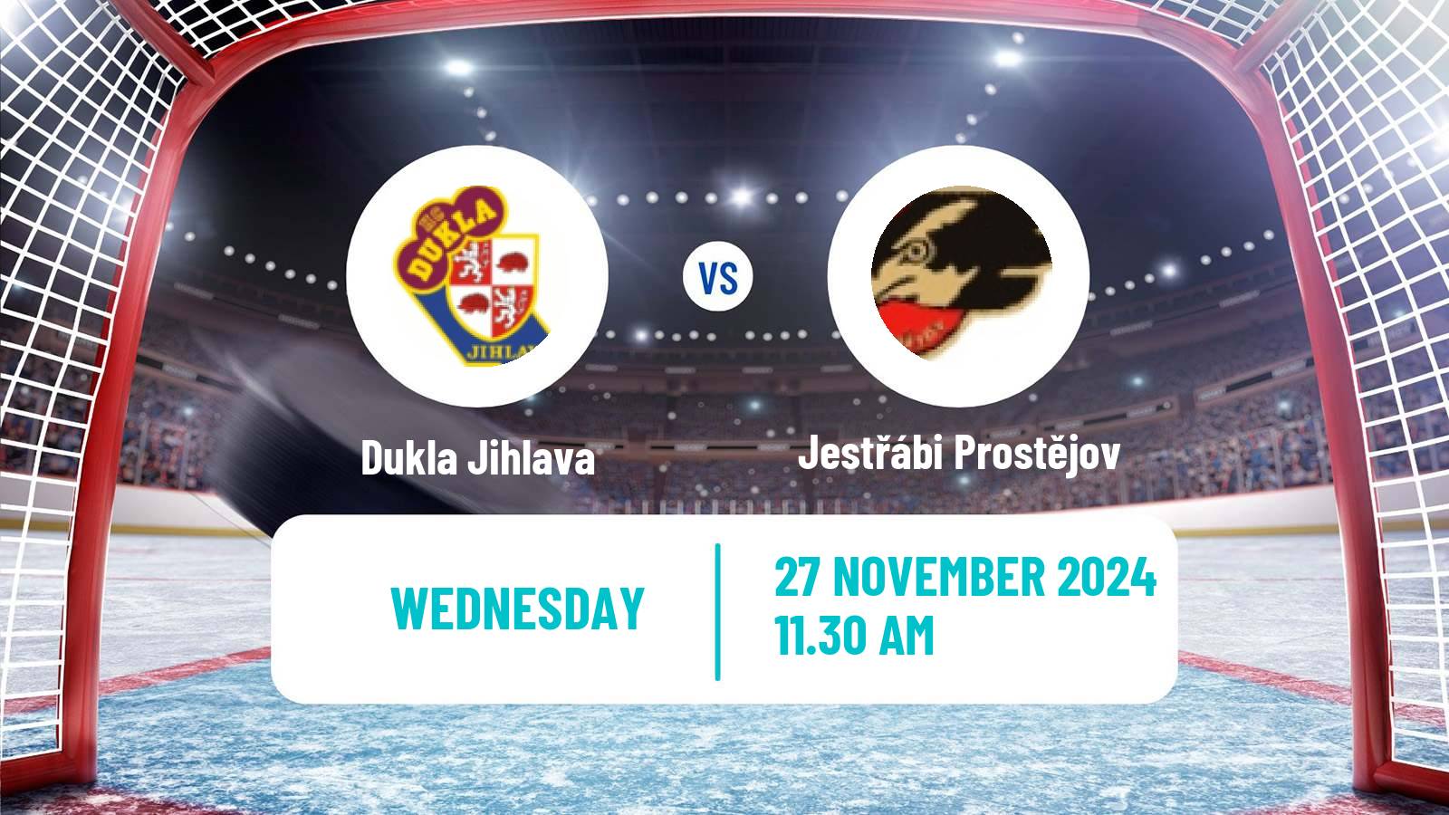 Hockey Czech Chance Liga Dukla Jihlava - Jestřábi Prostějov