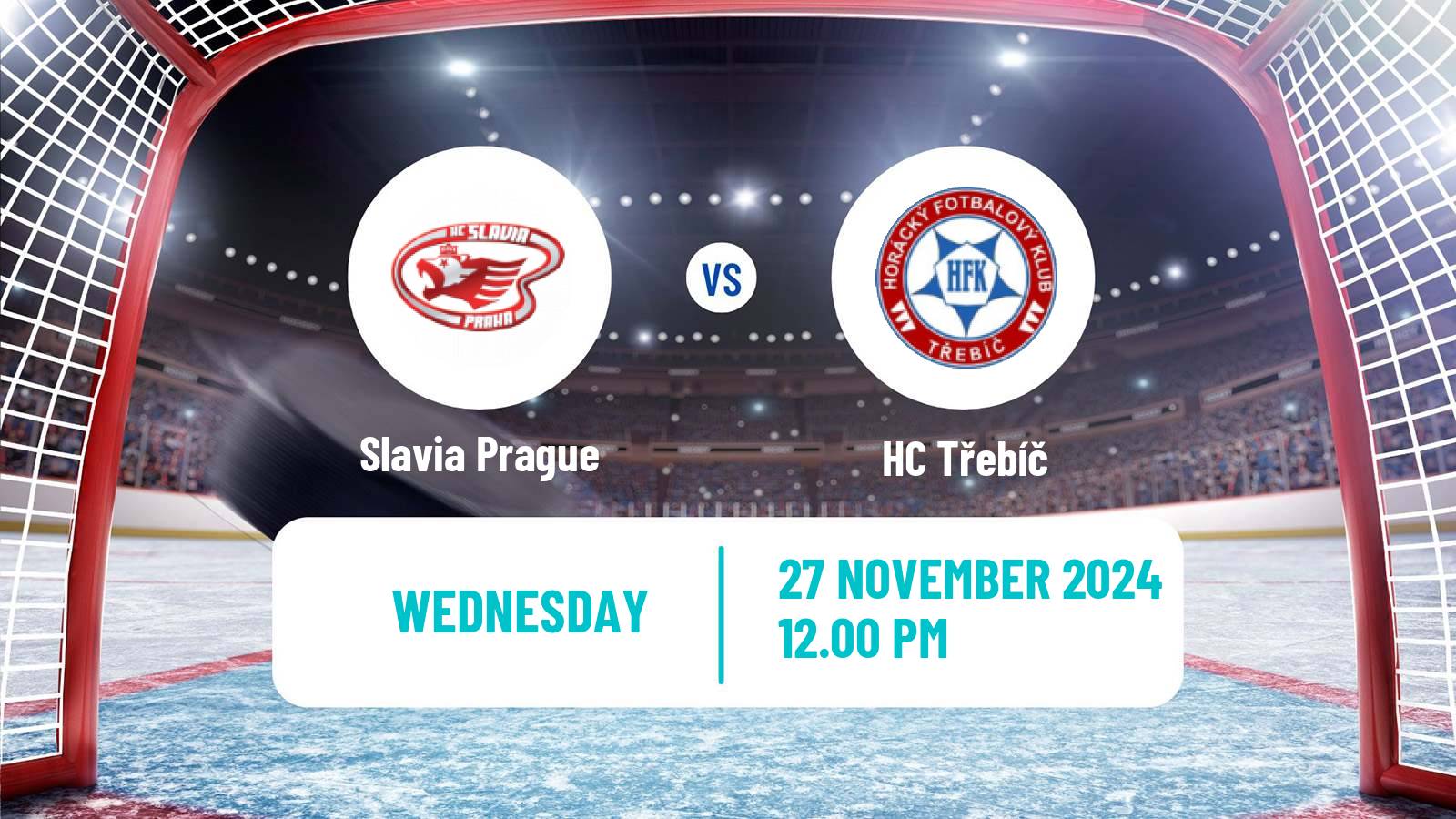 Hockey Czech Chance Liga Slavia Prague - Třebíč