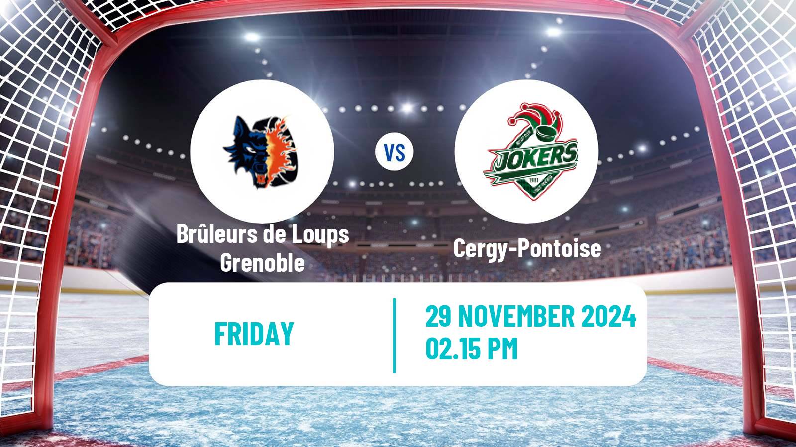 Hockey French Ligue Magnus Brûleurs de Loups Grenoble - Cergy-Pontoise