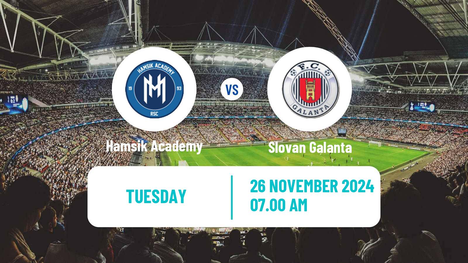 Soccer Slovak 3 Liga West Hamsik Academy - Slovan Galanta