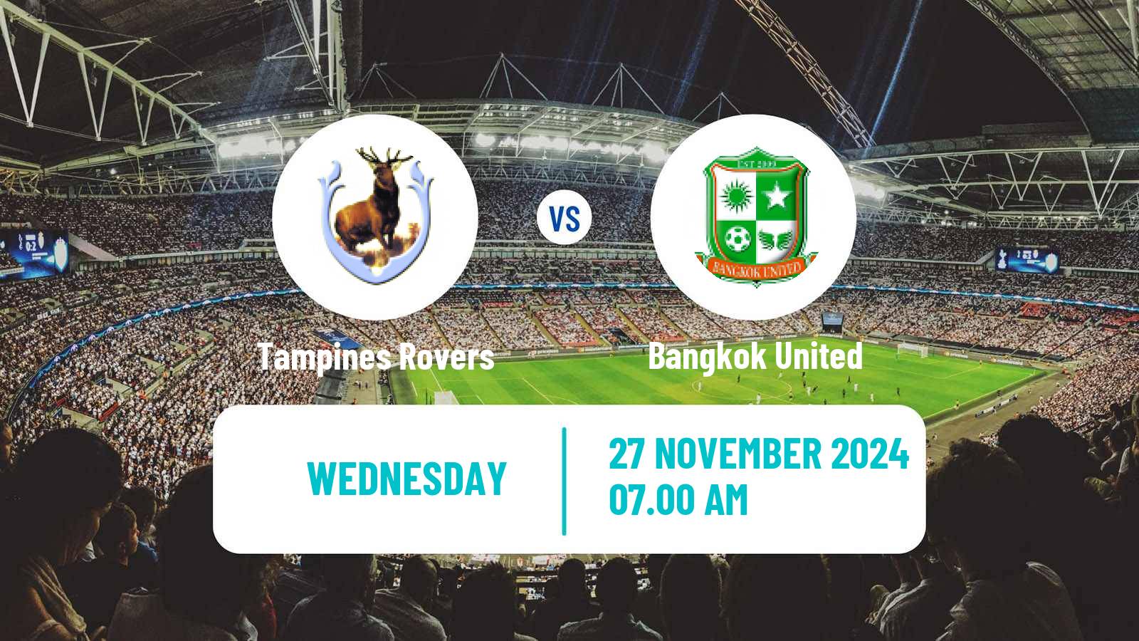 Soccer AFC Champions League 2 Tampines Rovers - Bangkok United