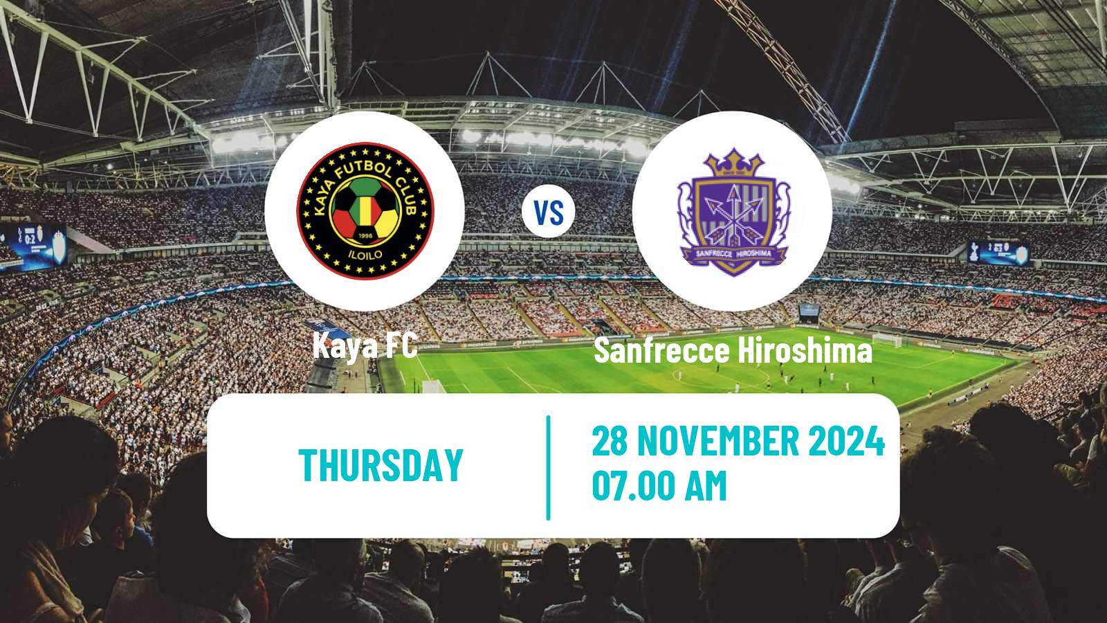 Soccer AFC Champions League 2 Kaya - Sanfrecce Hiroshima