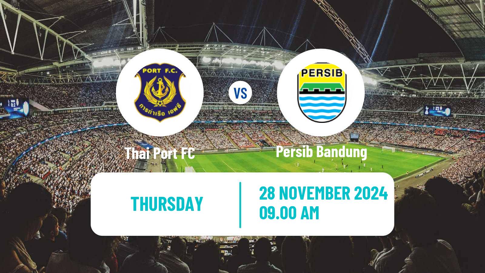 Soccer AFC Champions League 2 Thai Port - Persib Bandung