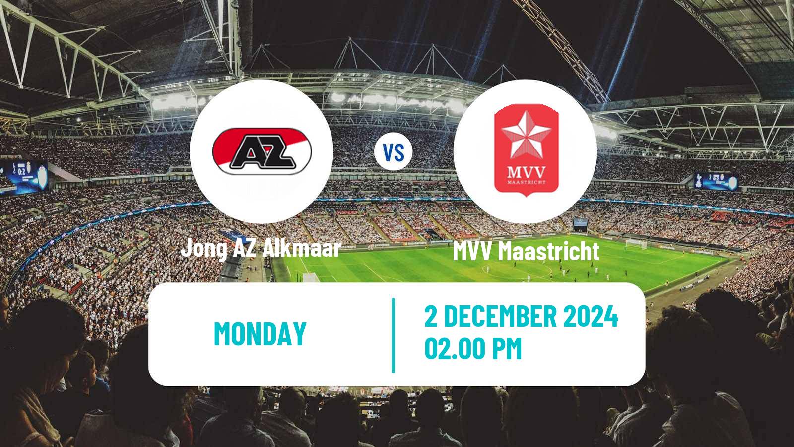 Soccer Dutch Eerste Divisie Jong AZ Alkmaar - MVV Maastricht