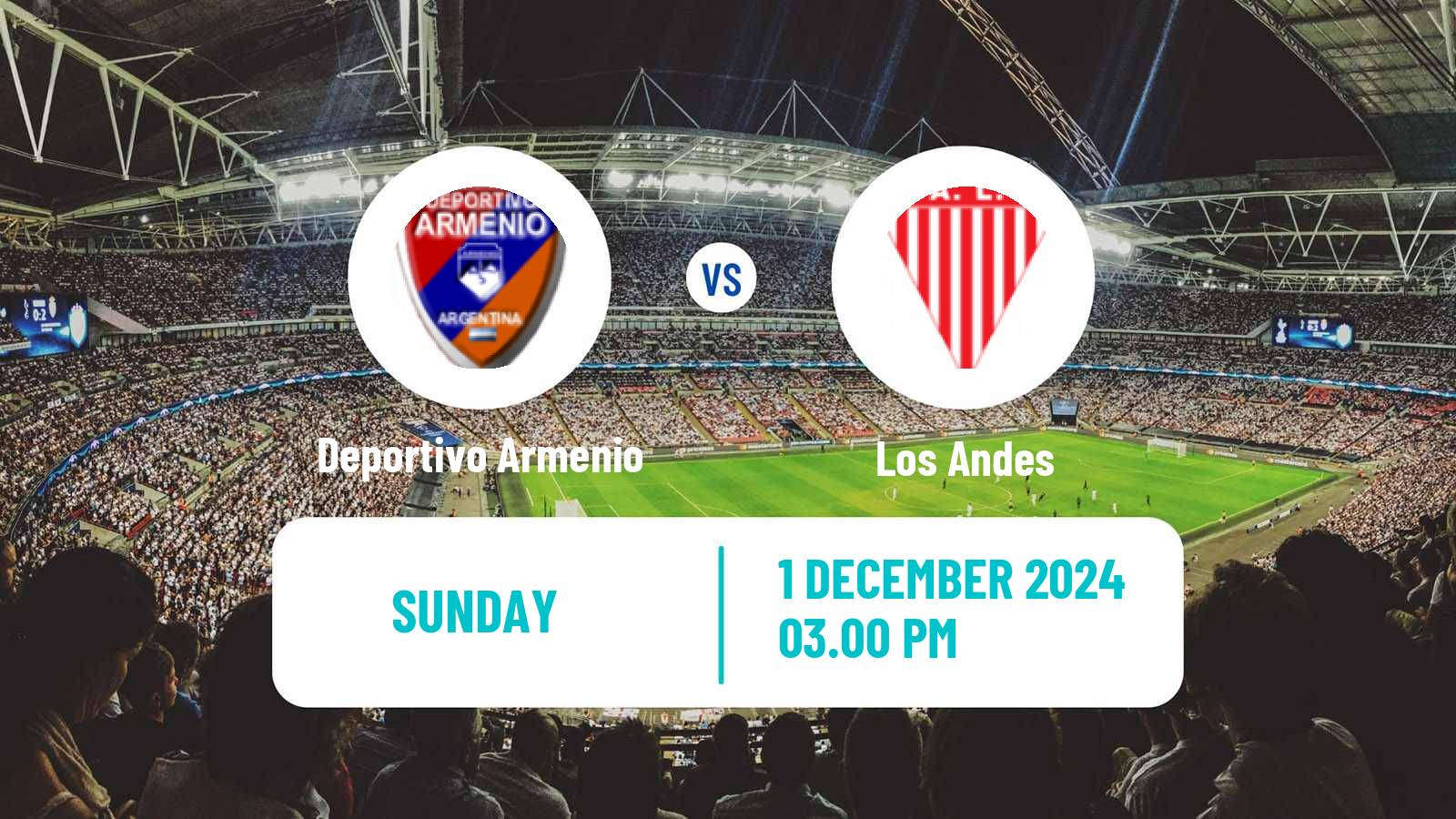 Soccer Argentinian Primera B Deportivo Armenio - Los Andes