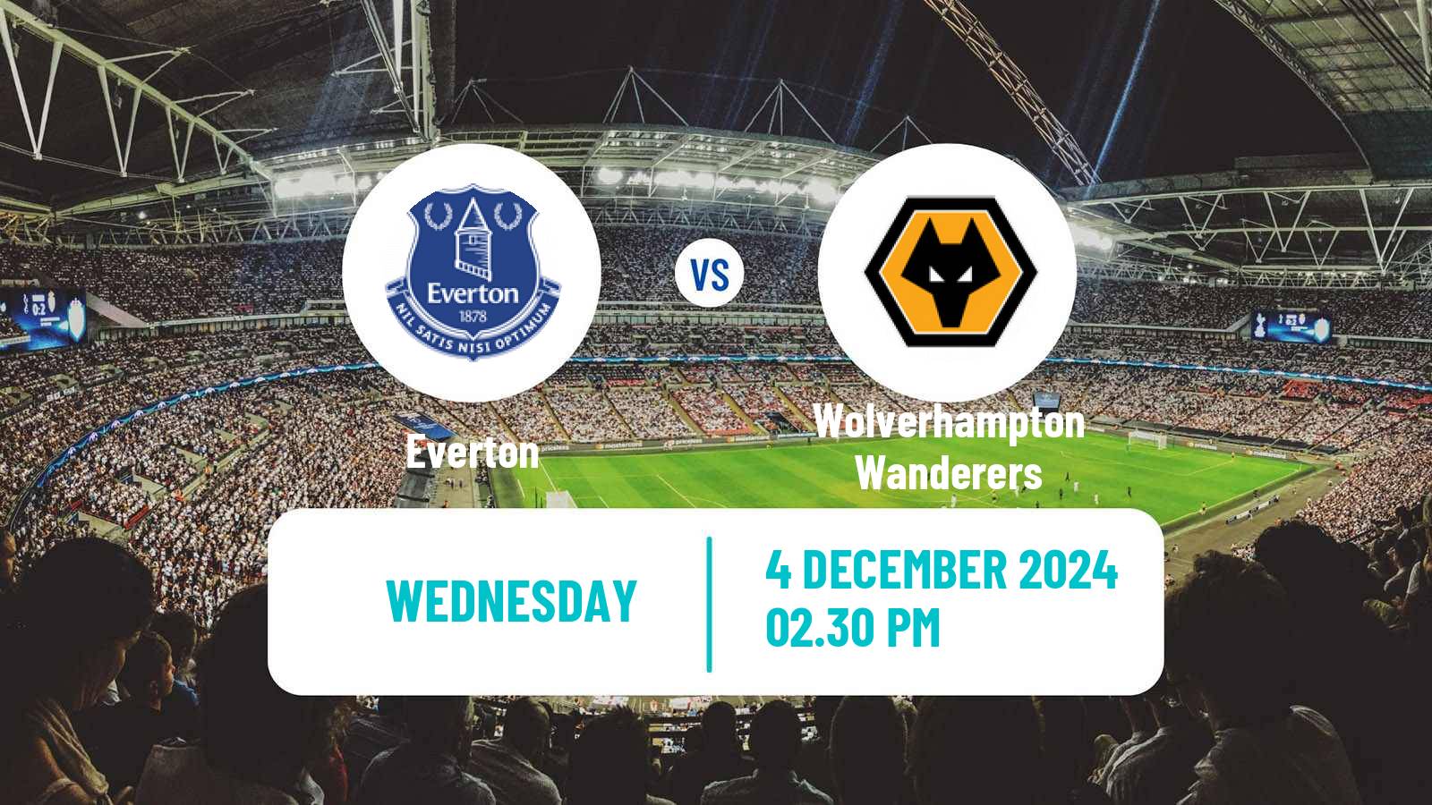 Soccer English Premier League Everton - Wolverhampton Wanderers