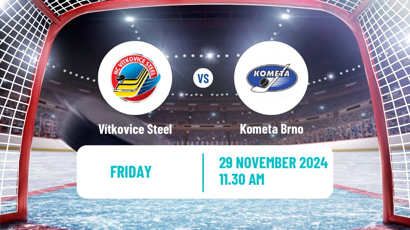 Hockey Czech Extraliga Vítkovice Steel - Kometa Brno