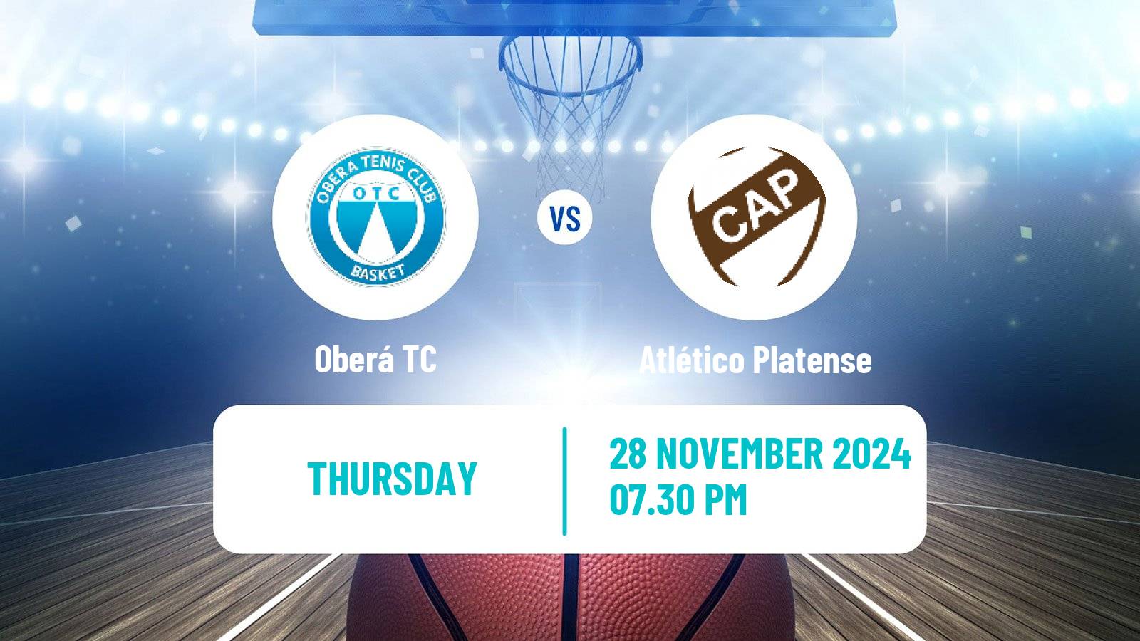 Basketball Argentinian LNB Oberá TC - Atlético Platense