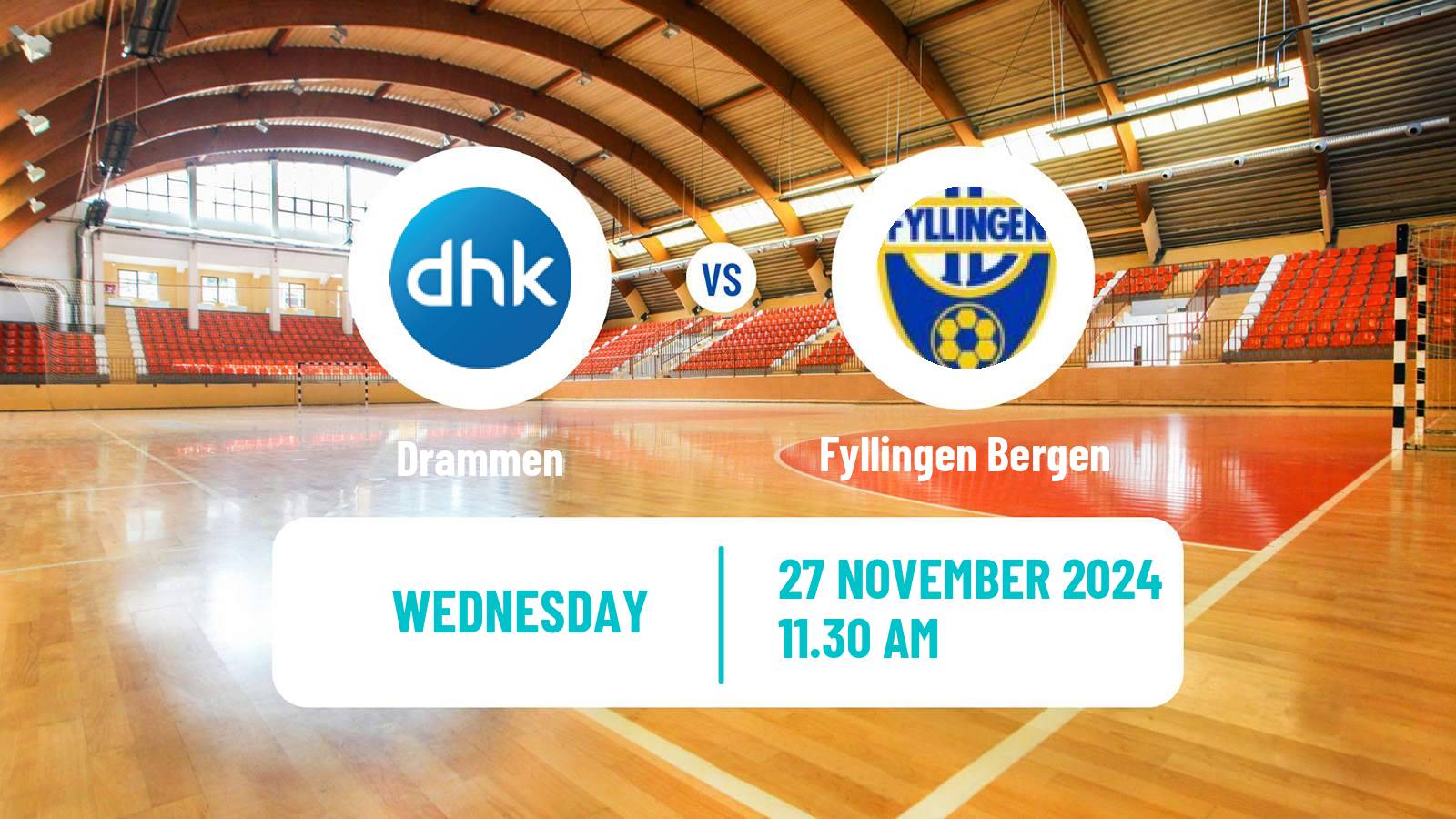 Handball Norwegian Eliteserien Handball Drammen - Fyllingen Bergen