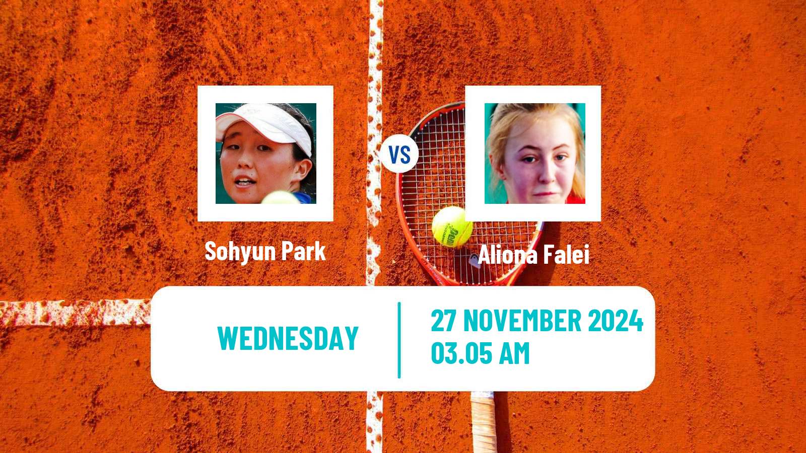 Tennis ITF W50 Yokohama Women 2024 Sohyun Park - Aliona Falei