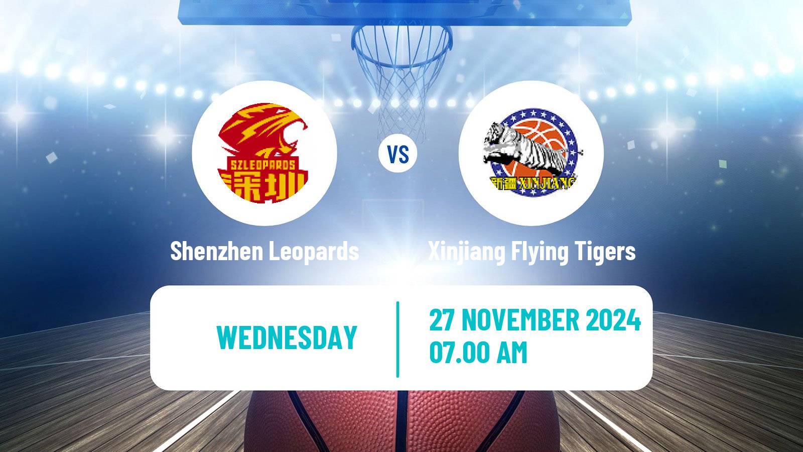 Basketball CBA Shenzhen Leopards - Xinjiang Flying Tigers