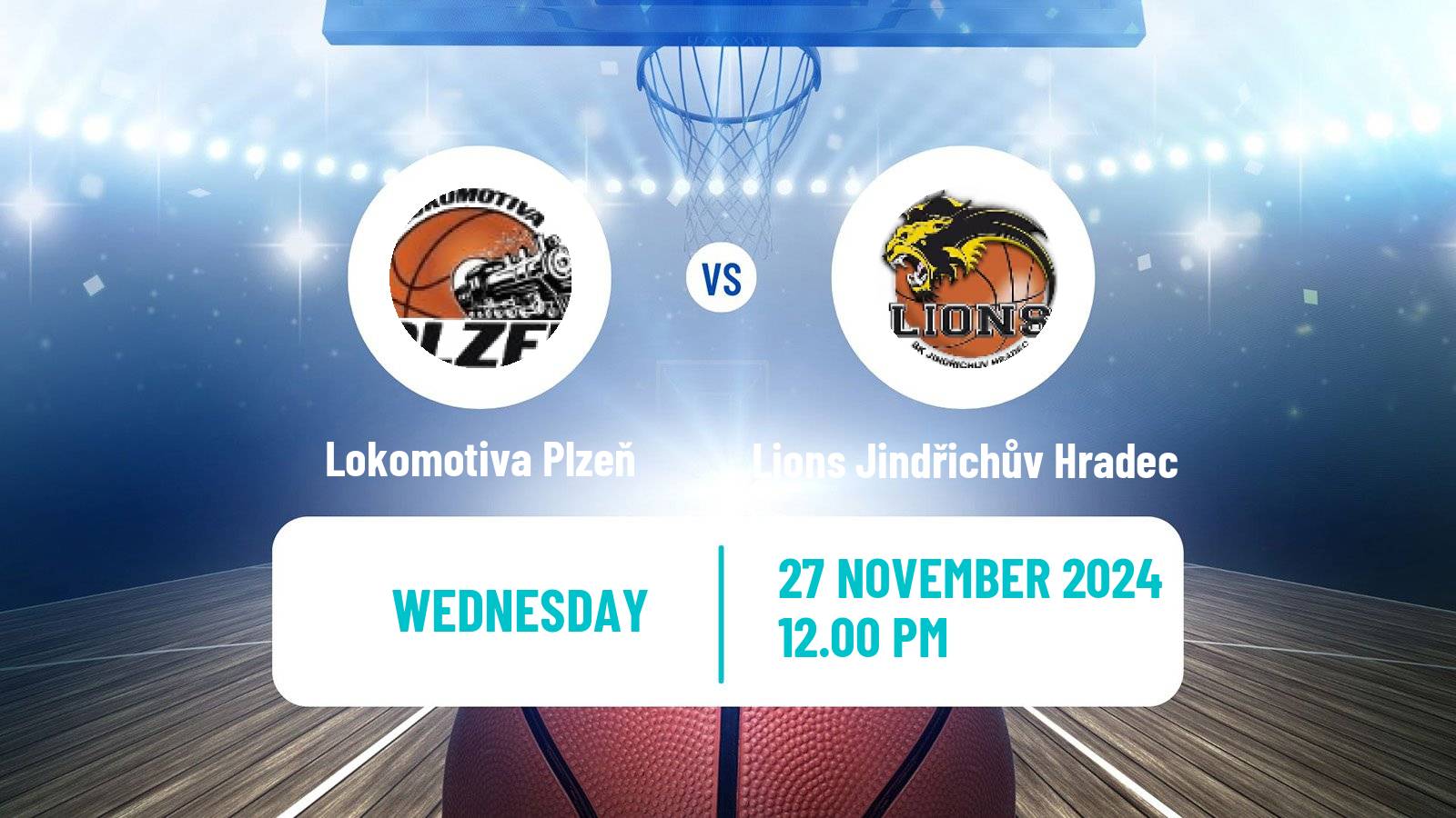 Basketball Czech Cup Basketball Lokomotiva Plzeň - Lions Jindřichův Hradec