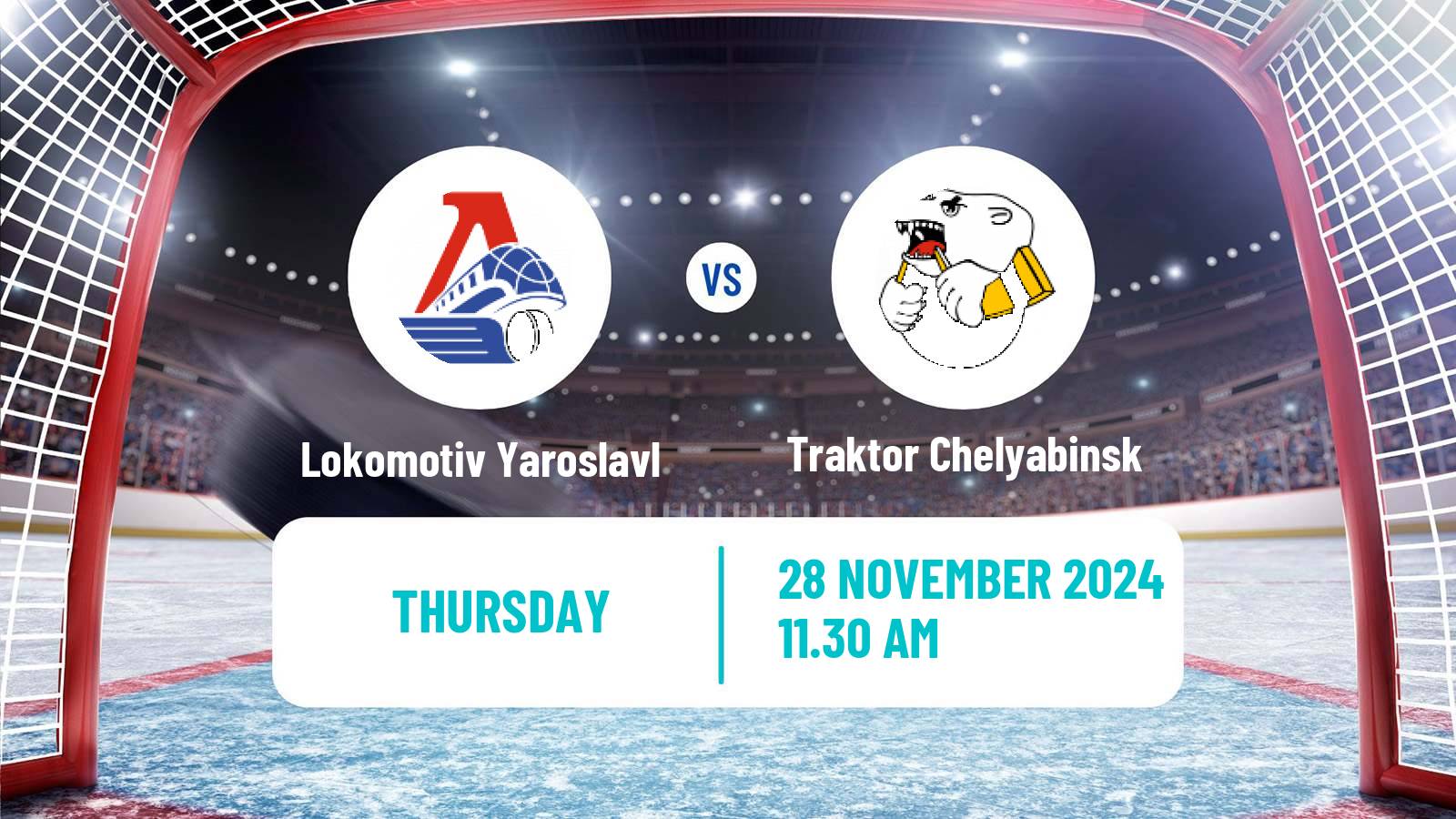 Hockey KHL Lokomotiv Yaroslavl - Traktor Chelyabinsk