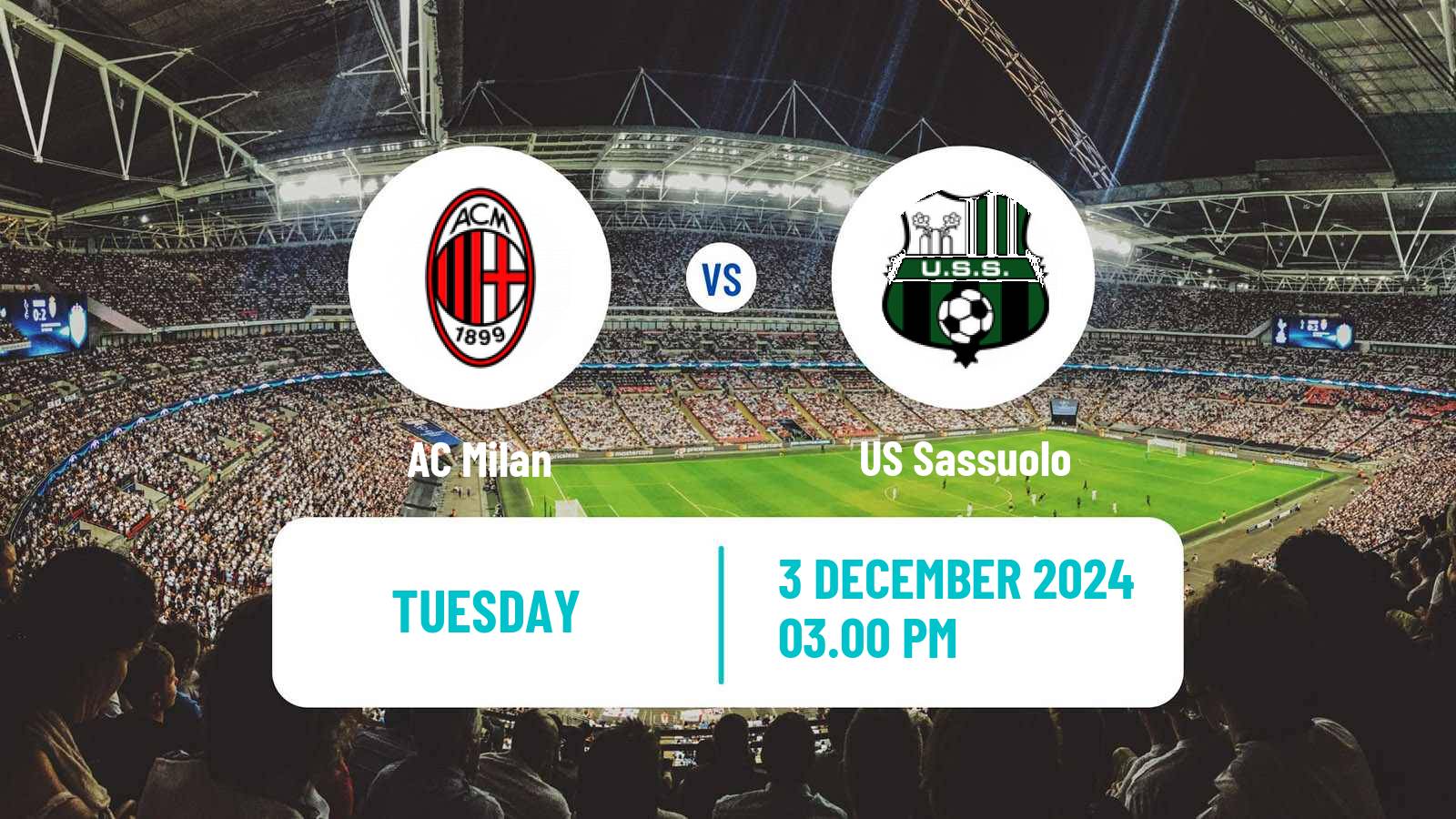 Soccer Coppa Italia Milan - Sassuolo