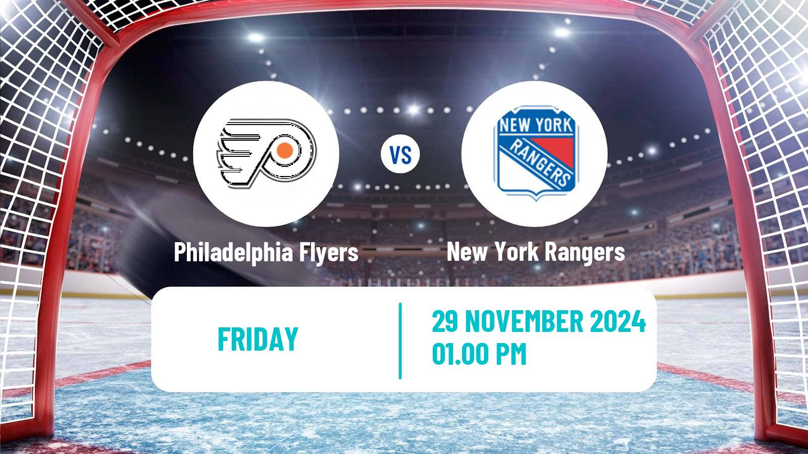 Hockey NHL Philadelphia Flyers - New York Rangers