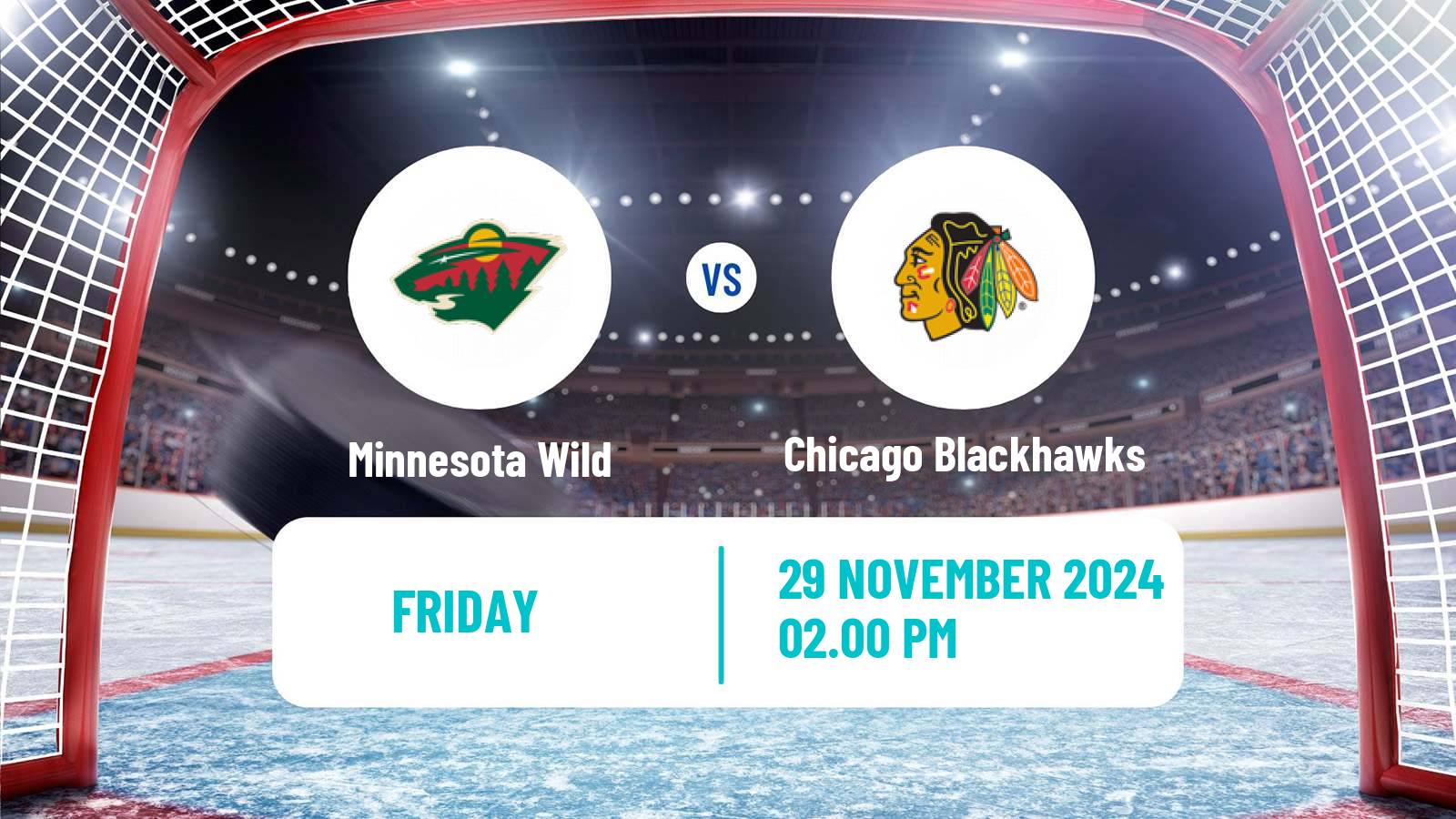 Hockey NHL Minnesota Wild - Chicago Blackhawks