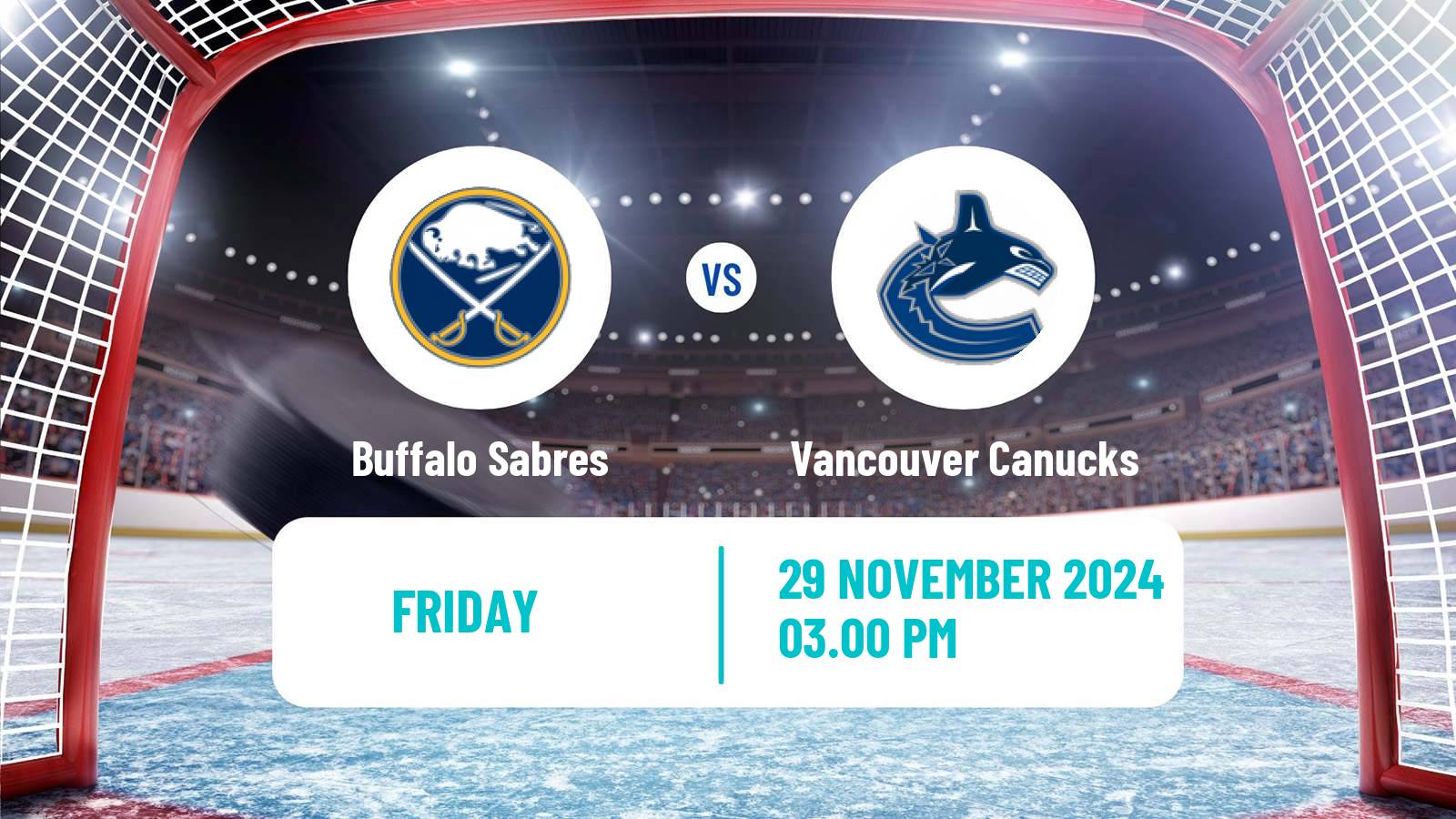 Hockey NHL Buffalo Sabres - Vancouver Canucks